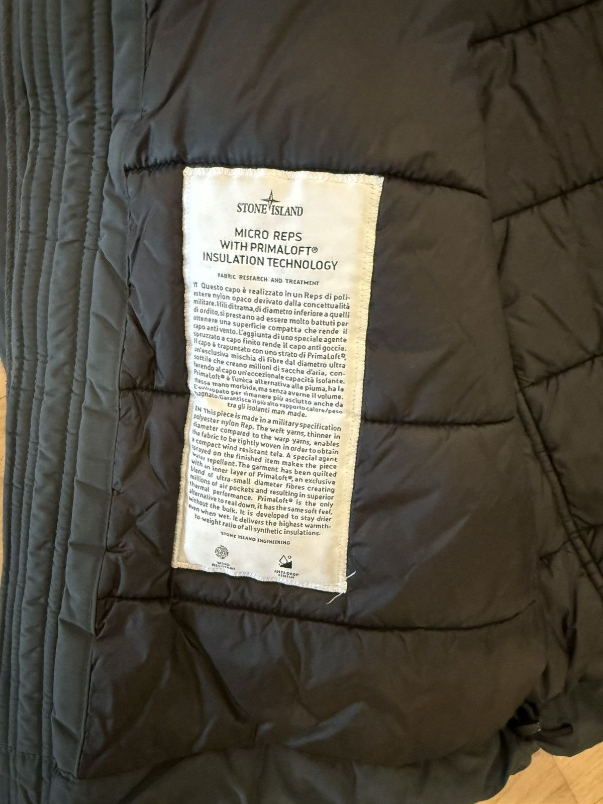 Stone Island Stone Island Micro Reps Primaloft Jacket Dark Grey / Green Size US XL / EU 56 / 4 - 6 Thumbnail