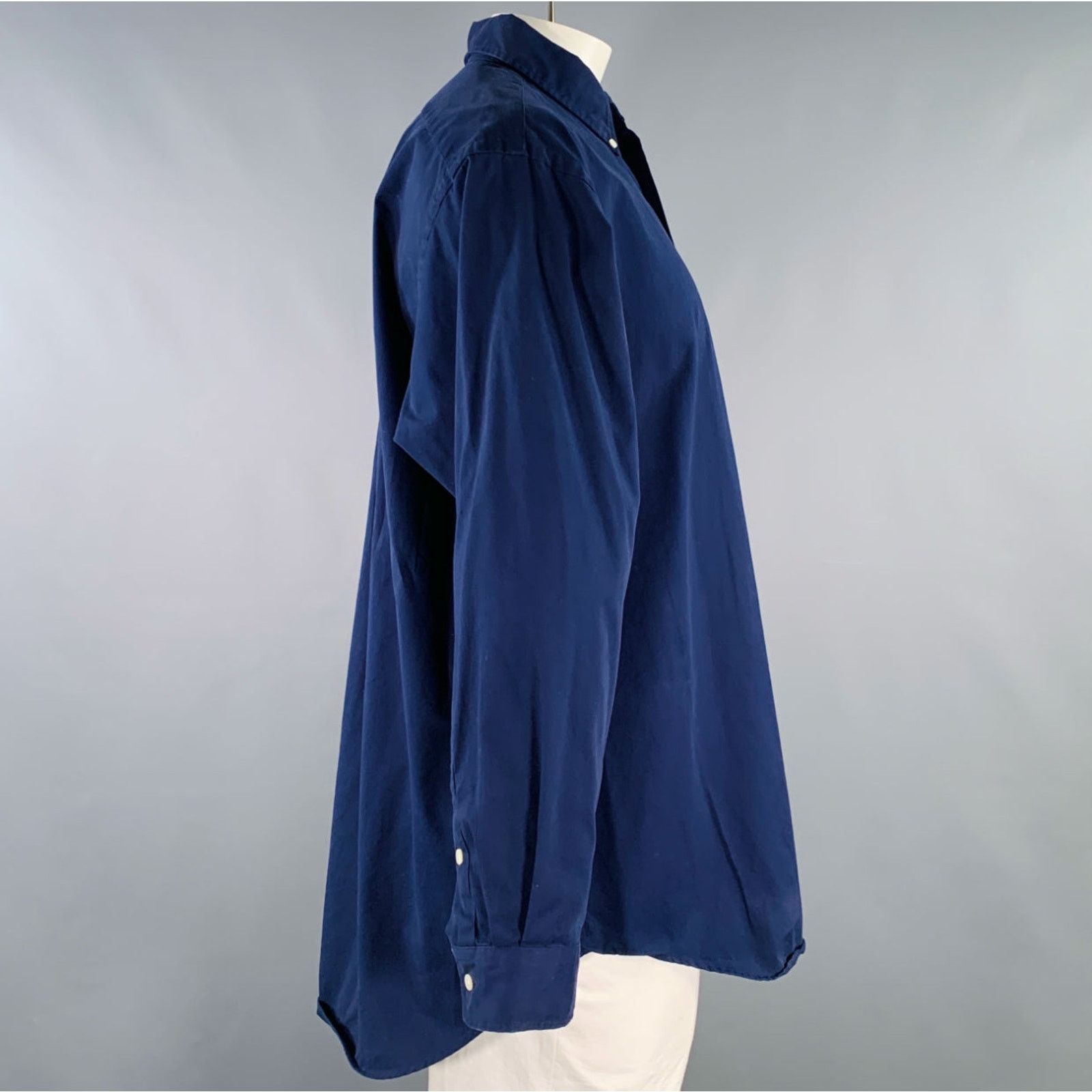 Ralph Lauren Size XL Blake Navy Cotton Button Down Long Sleeve Shirt Size US XL / EU 56 / 4 - 2 Thumbnail