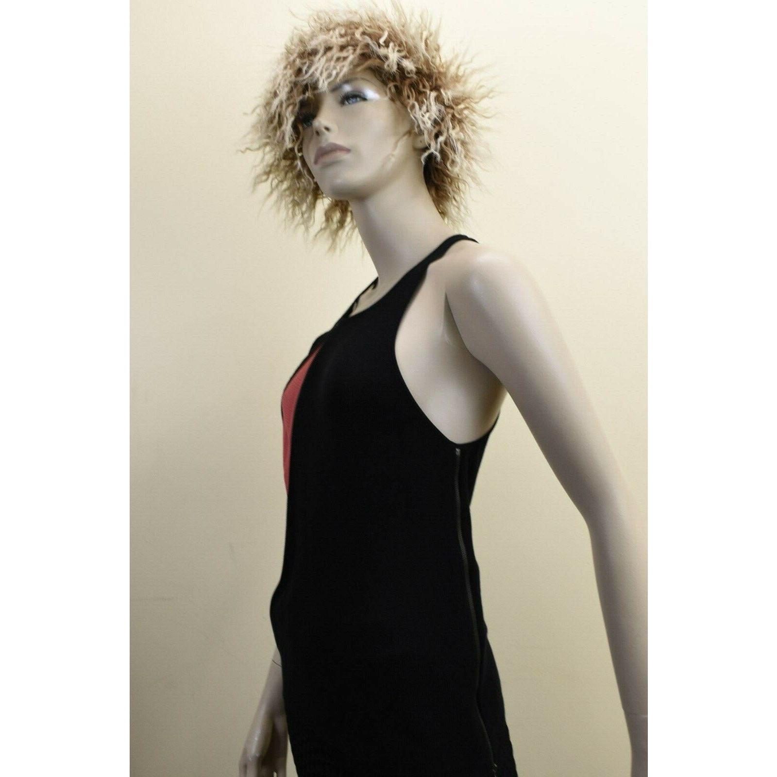 Balenciaga BALENCIAGA BLACK RED SILK KNIT 2X ZIP SLEEVELESS TOP 36 Size XS / US 0-2 / IT 36-38 - 4 Thumbnail