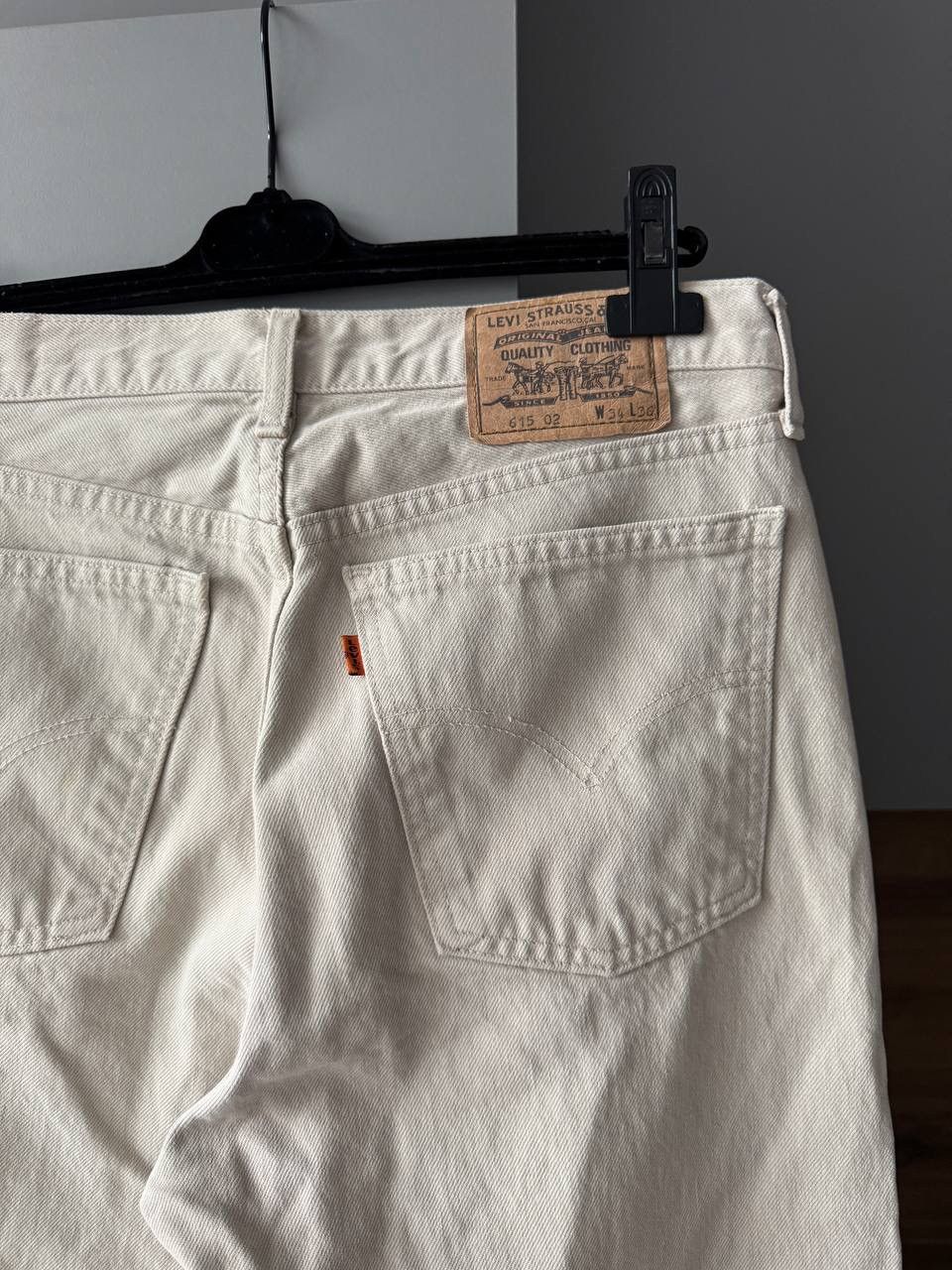 Levi's Vintage 90s Levi's Orange Tab Beige Denim Jeans Size US 34 / EU 50 - 5 Thumbnail
