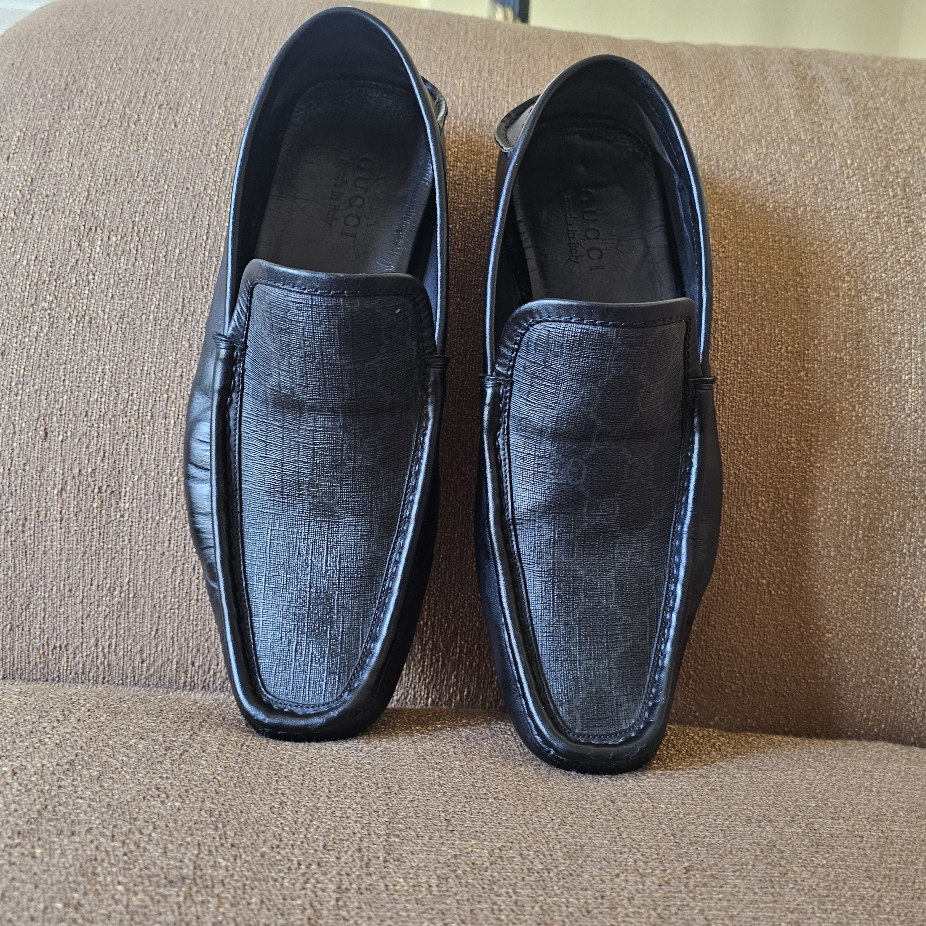 Gucci Gucci Men's Monogram Black Loafers Guccu Size 8.5 US 9 Size US 9 / EU 42 - 5 Thumbnail