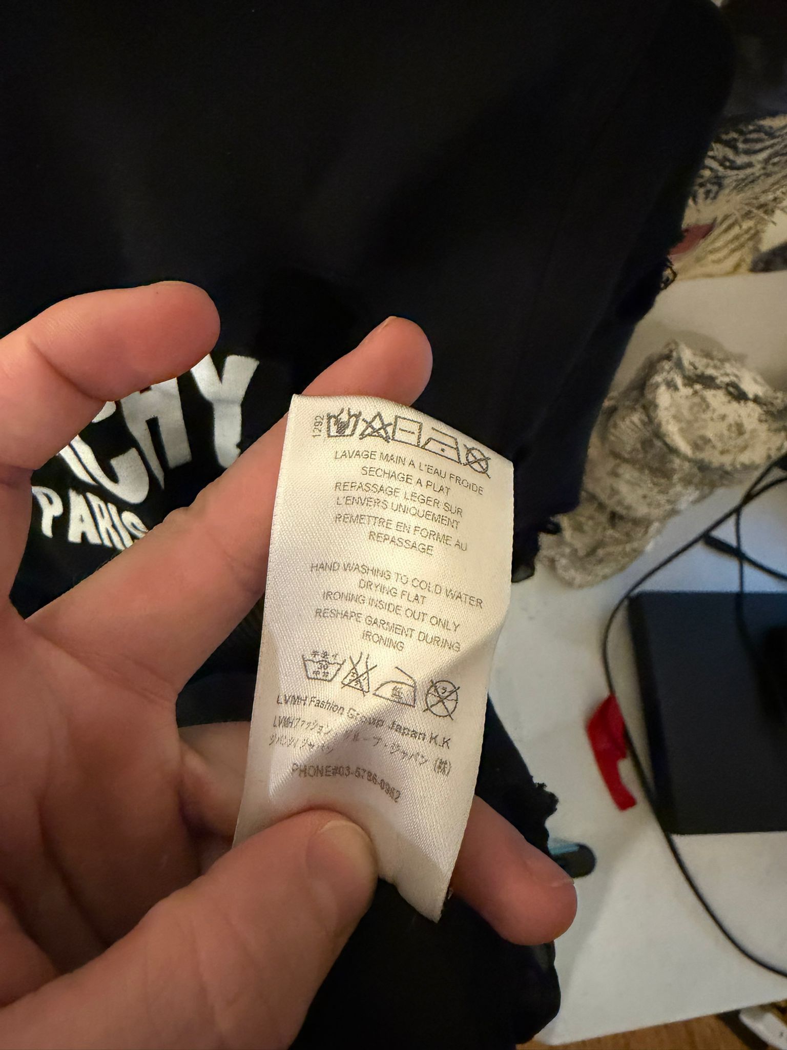 Givenchy Distressed Logo Crewneck Sweatshirt