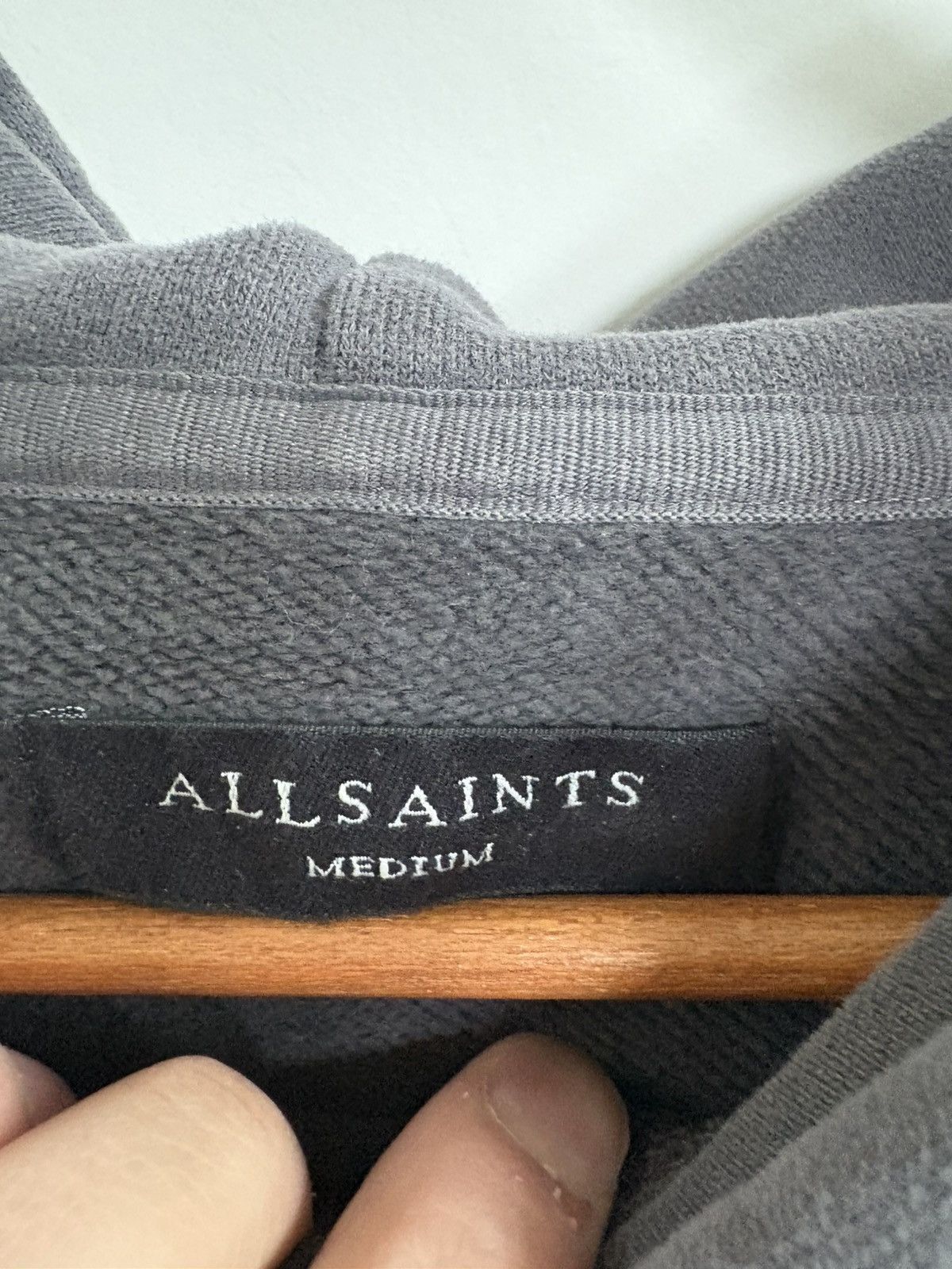 Allsaints Allsaints Blue Grey Hoodie Size US M / EU 48-50 / 2 - 2 Thumbnail