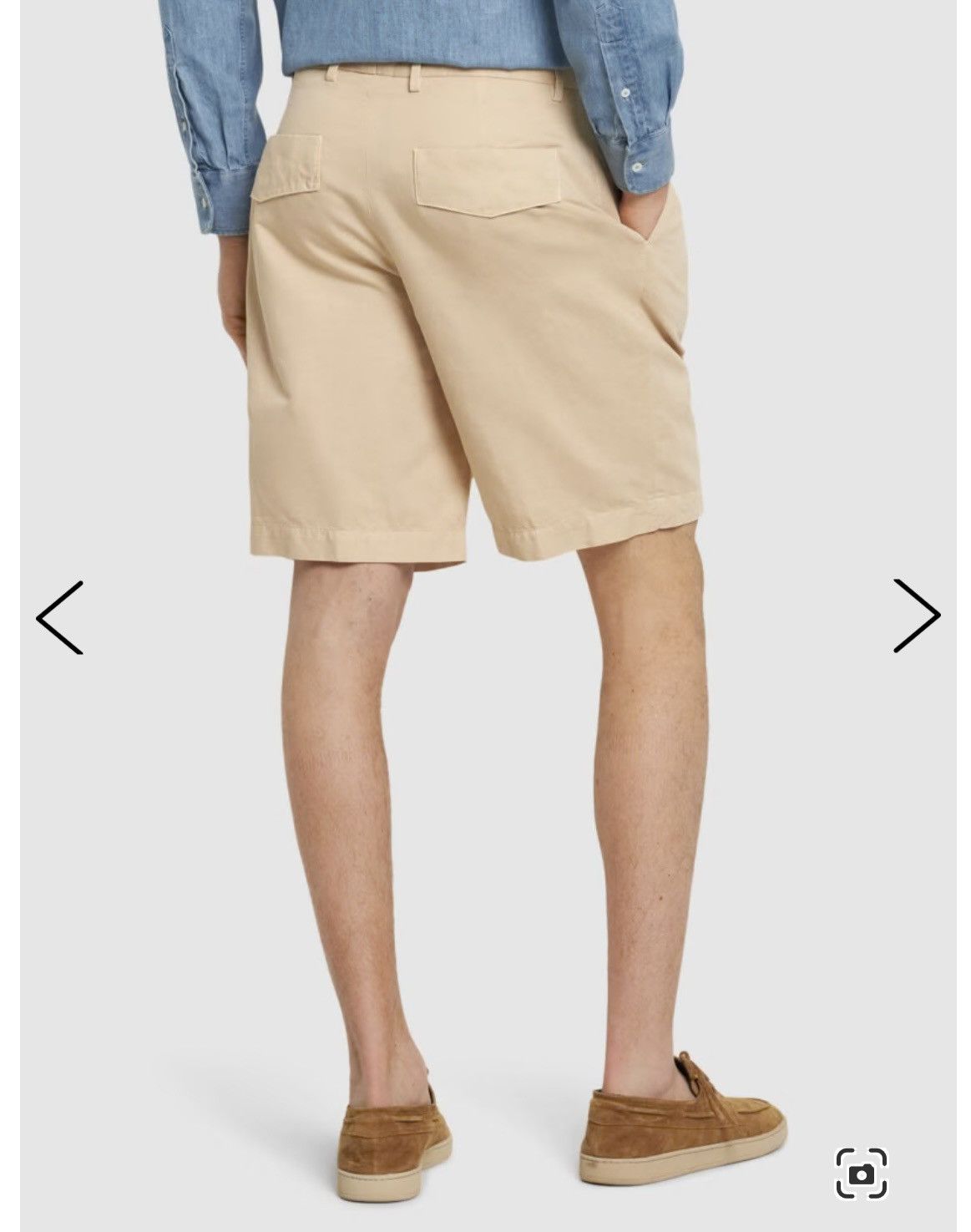 Ermenegildo Zegna Summer cotton & linen chino shorts Size US 38 / EU 54 - 4 Thumbnail