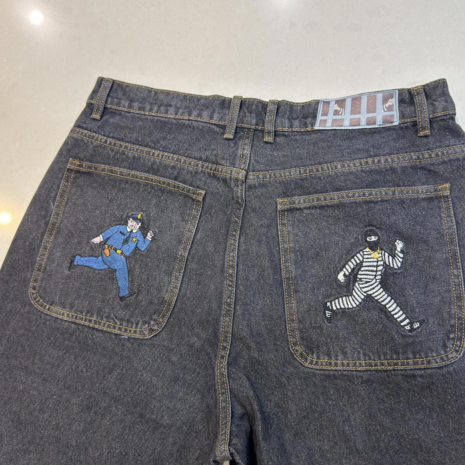 Other Poser Cops and Robbers Black Baggy Jeans L Size US 34 / EU 50 - 7 Thumbnail