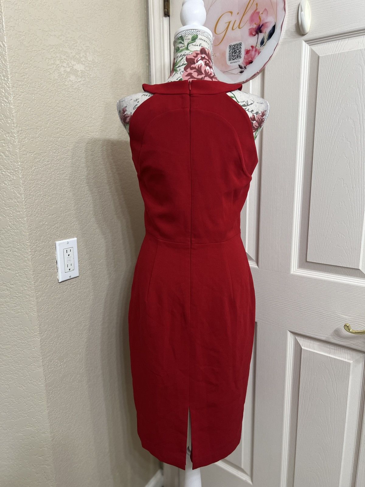 Black Halo Black Halo Red Midi Dress size 6 new Size M / US 6-8 / IT 42-44 - 4 Thumbnail