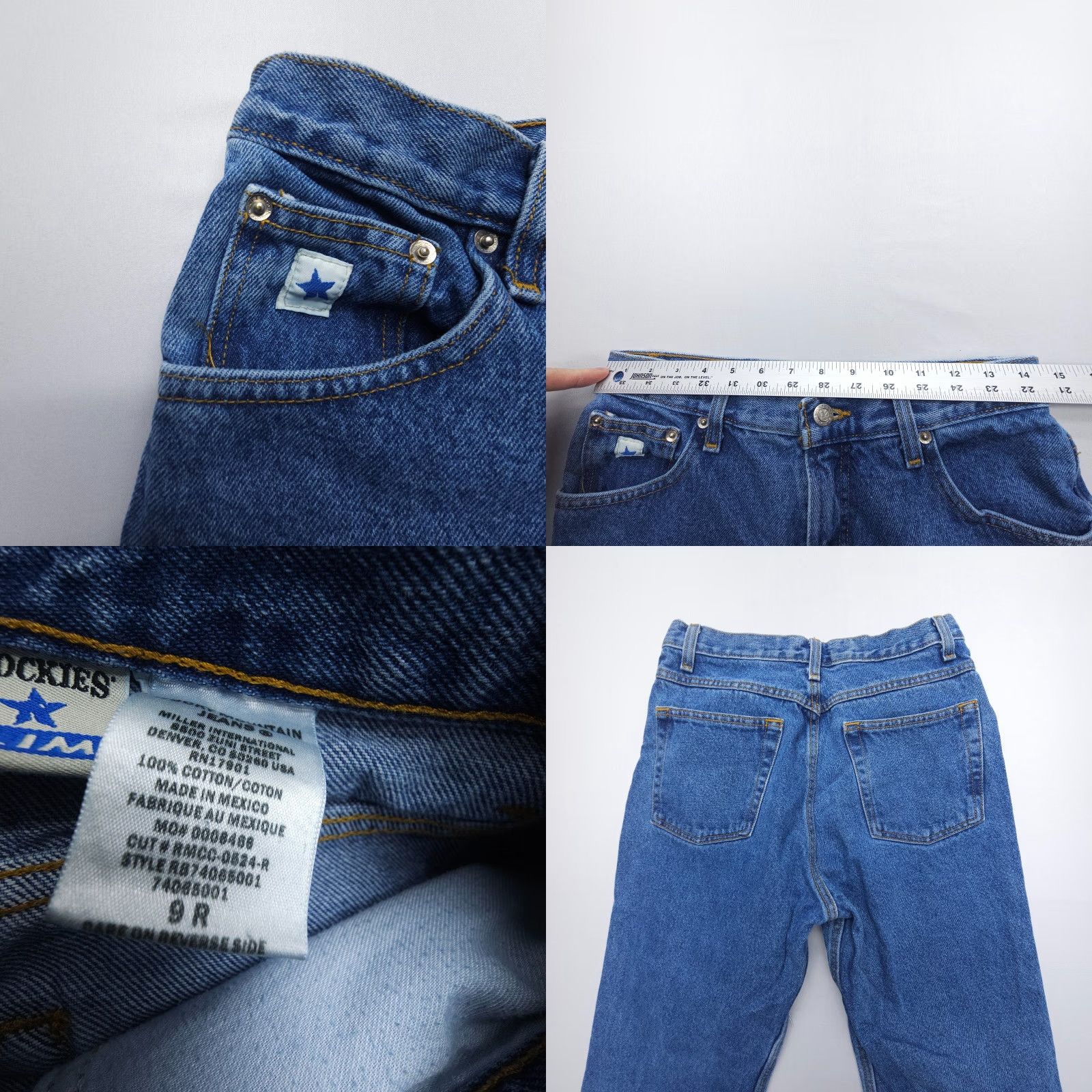 Vintage VINTAGE Rockies Rocky Mountain High Rise Straight Jeans Size 9 Western Denim Women blue 90s Southwestern 5-Pocket Logo Jeans Mens? Size 30" / US 8 / IT 44 - 8 Thumbnail