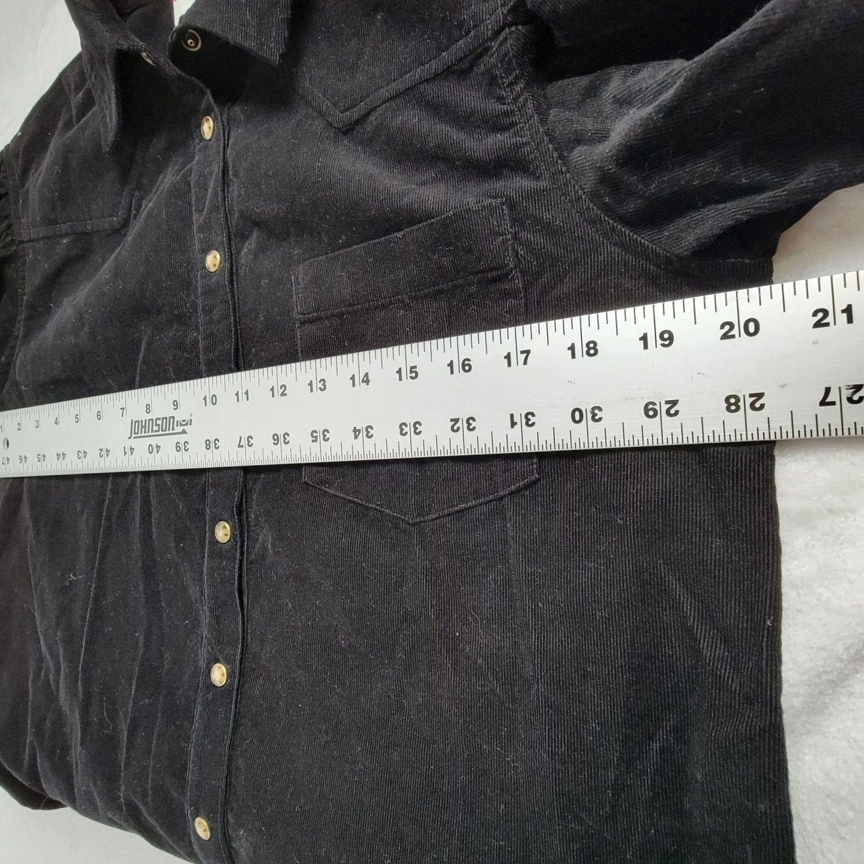 Xirena Xirena Women's Corduroy Long Sleeve Collared Casual Button Up Shirt Black XS Size XS / US 0-2 / IT 36-38 - 7 Thumbnail