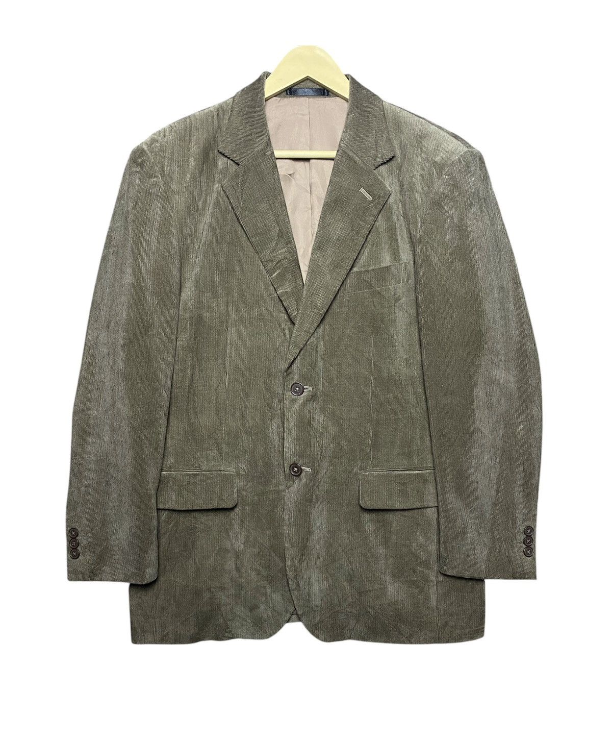 Kansai Yamamoto Kansai Yamamoto Corduroy Brown Blazer Size 40L - 1 Thumbnail