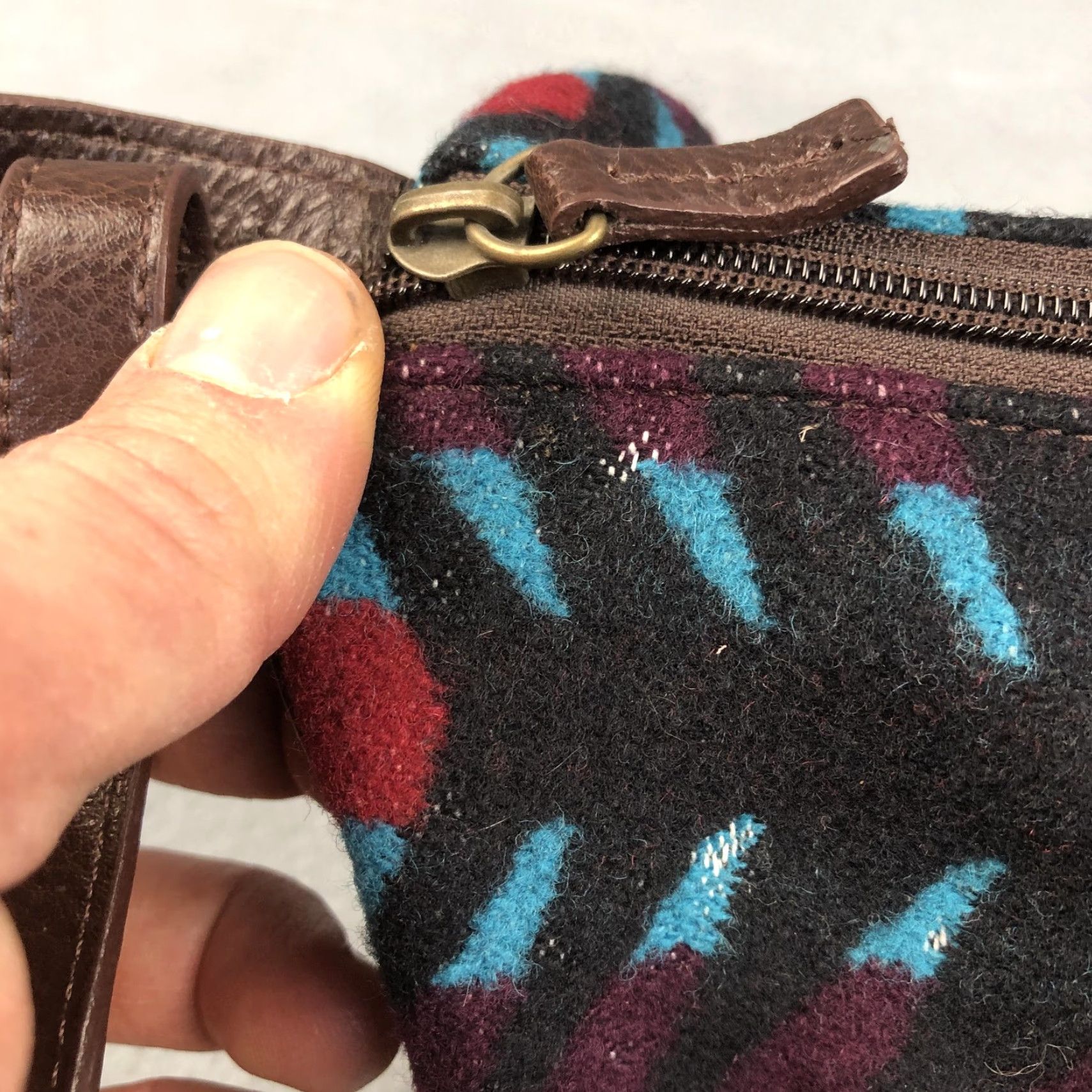 Pendleton Pendleton Bag Small Wool Blend Red Aztec Southwestern Crossbody Womens Handbag Size ONE SIZE - 3 Thumbnail