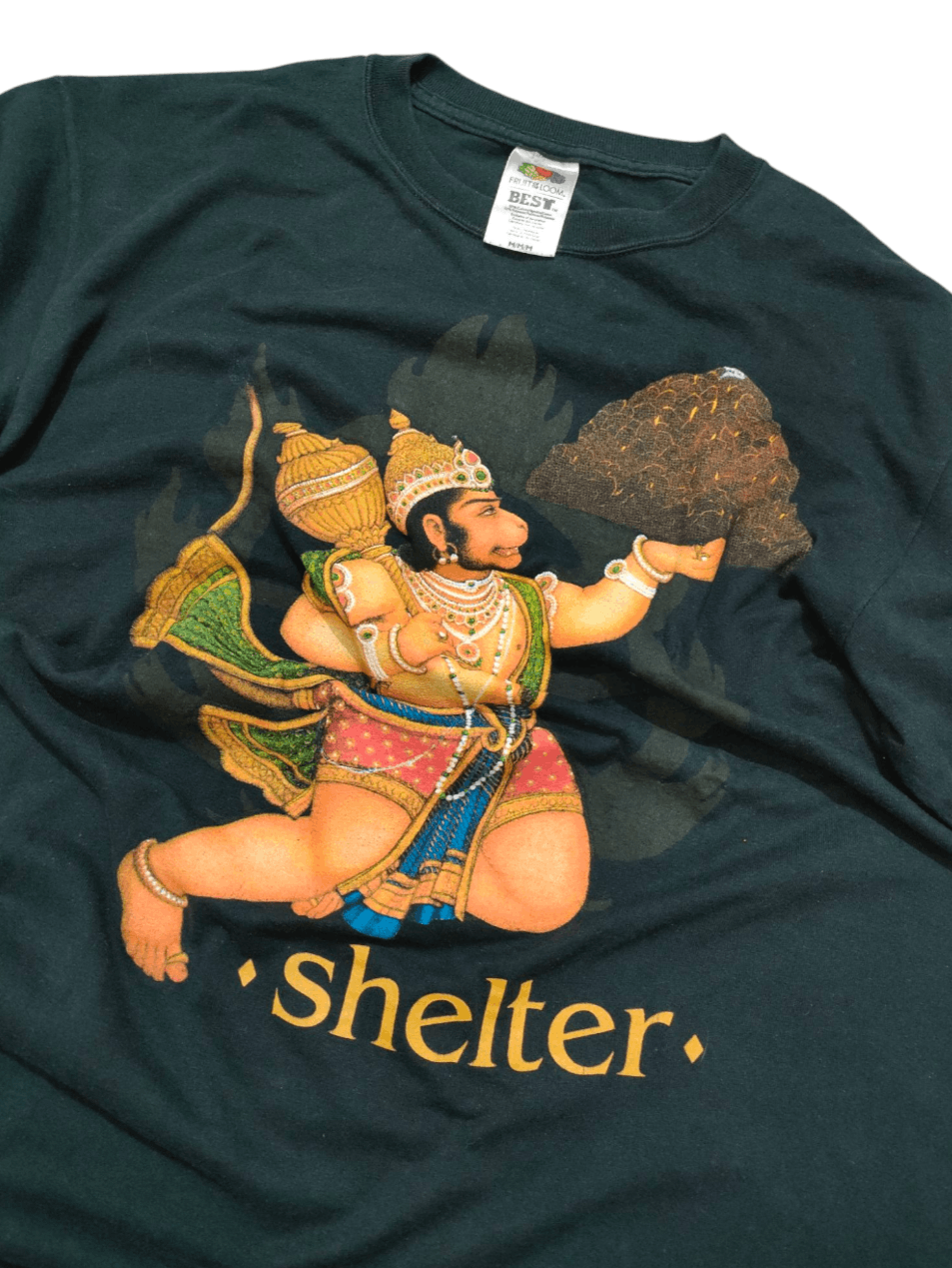 Band Tees × Vintage SHELTER - HANUMAN Lates 90s/Early 00s Vintage Tee Size US M / EU 48-50 / 2 - 1 Thumbnail