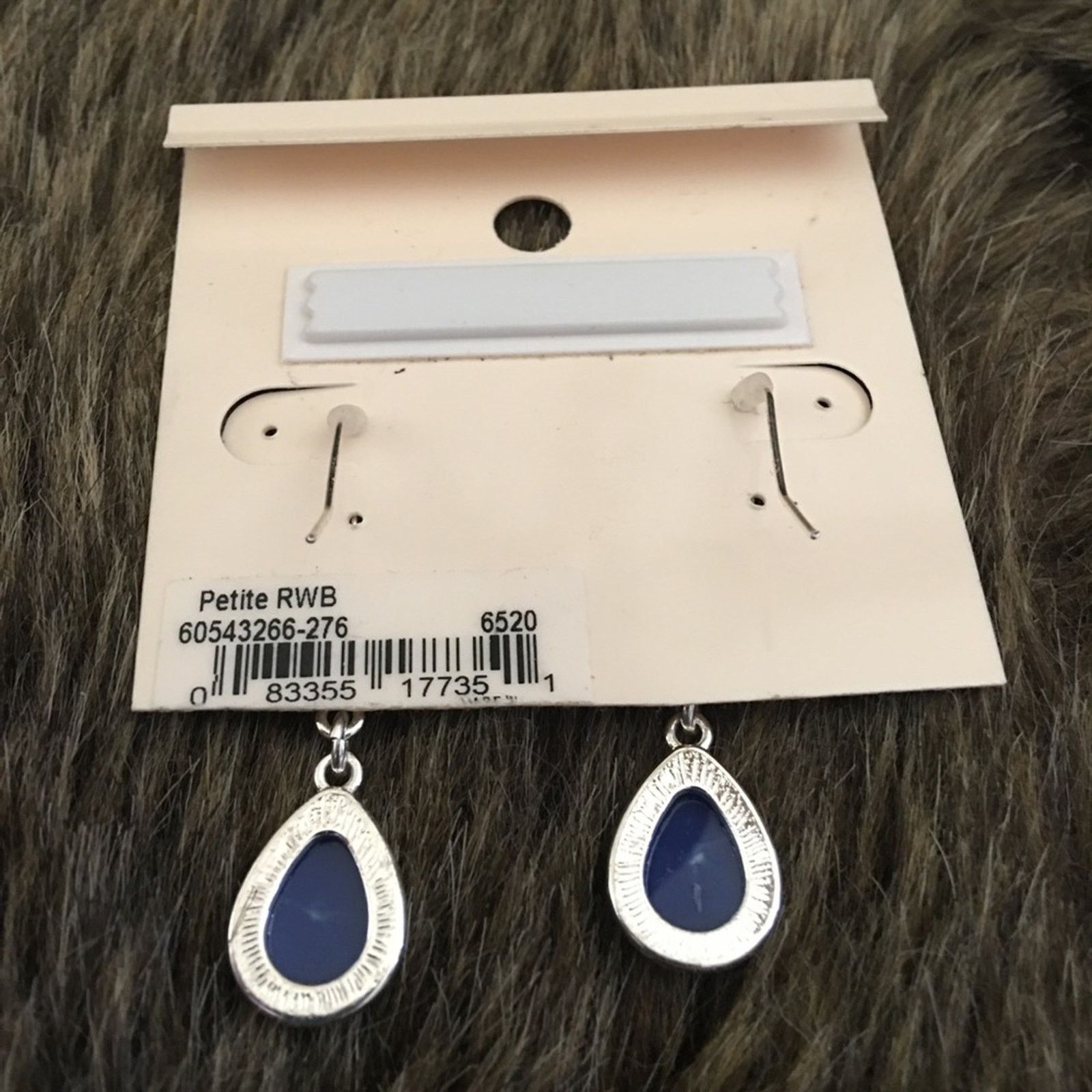 Jewelry Kim Rogers blue glass stone dangle earrings Size ONE SIZE - 3 Thumbnail