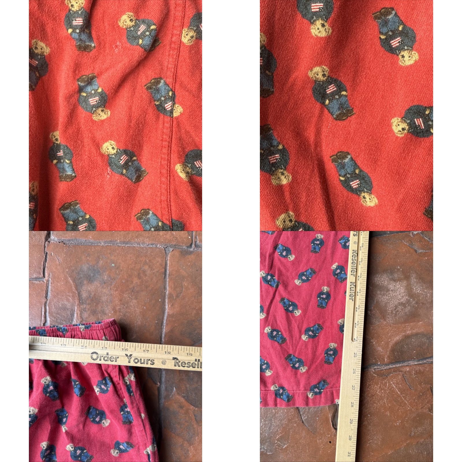 Polo Ralph Lauren VINTAGE Polo Bear Lounge Pants Men’s Large Pajama Sleepwear 100% Cotton Polo Ralph Lauren Bear Graphic Print Nightwear Mens Size US L / EU 52-54 / 3 - 8 Thumbnail