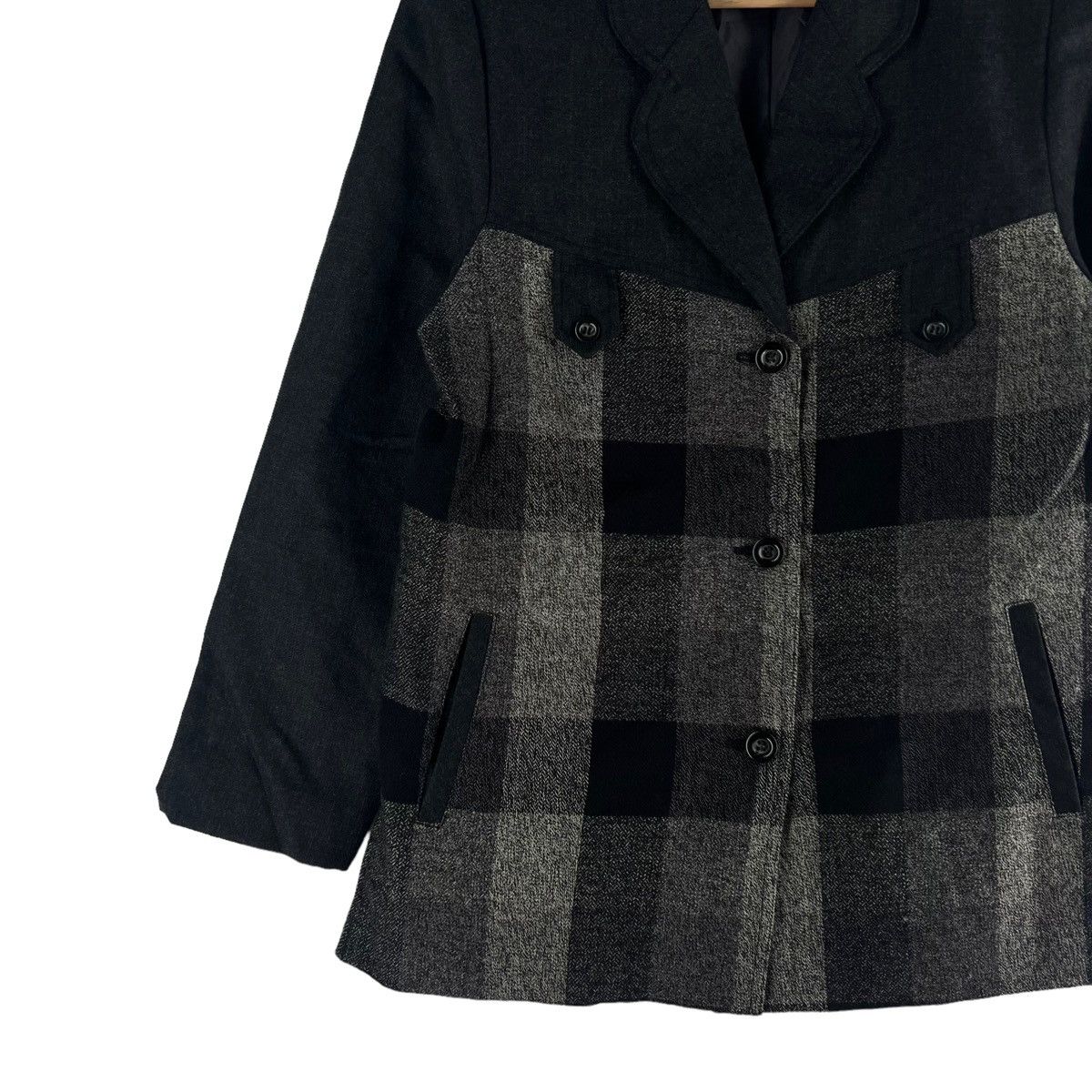 Japanese Brand 🔥Vtg Tartan Design Jacket Natural Basic Issey Miyake Size US S / EU 44-46 / 1 - 5 Thumbnail