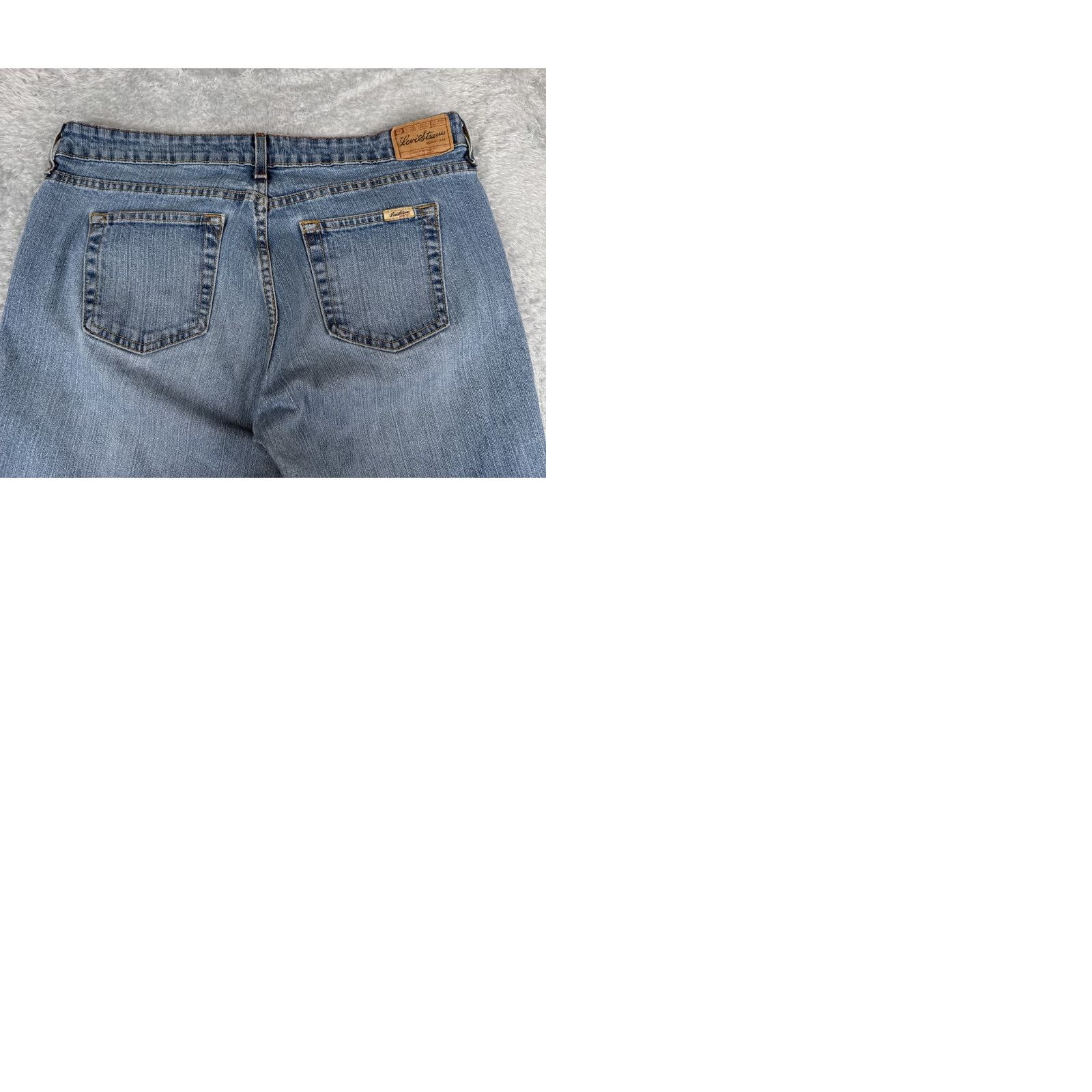 Levi's Levis Jeans Womens 12 Blue Denim Stretch Low Rise Bootcut Cotton Blend 34x31 Size 34" / US 12 / IT 48 - 10 Thumbnail