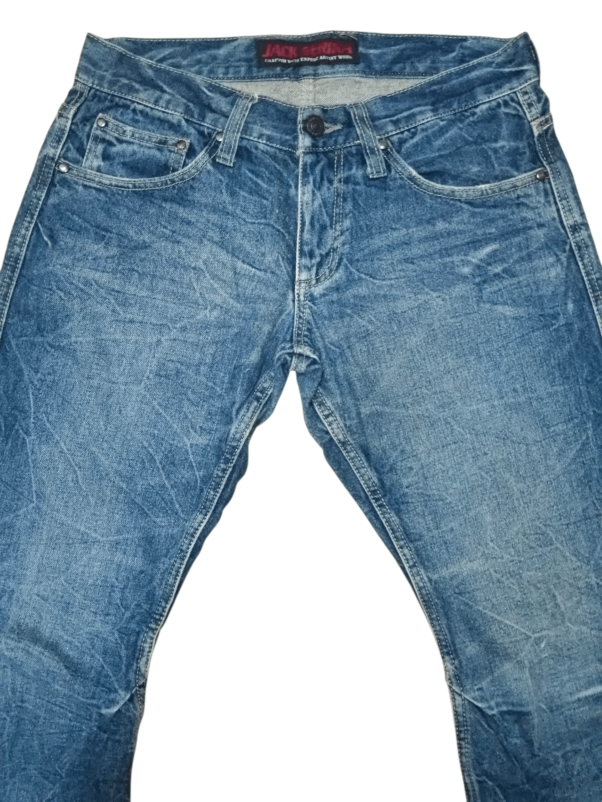 Japanese Brand 🔥FYE🔥 JACK SERIKA Punk Angel Wings Denim Size US 31 - 4 Thumbnail