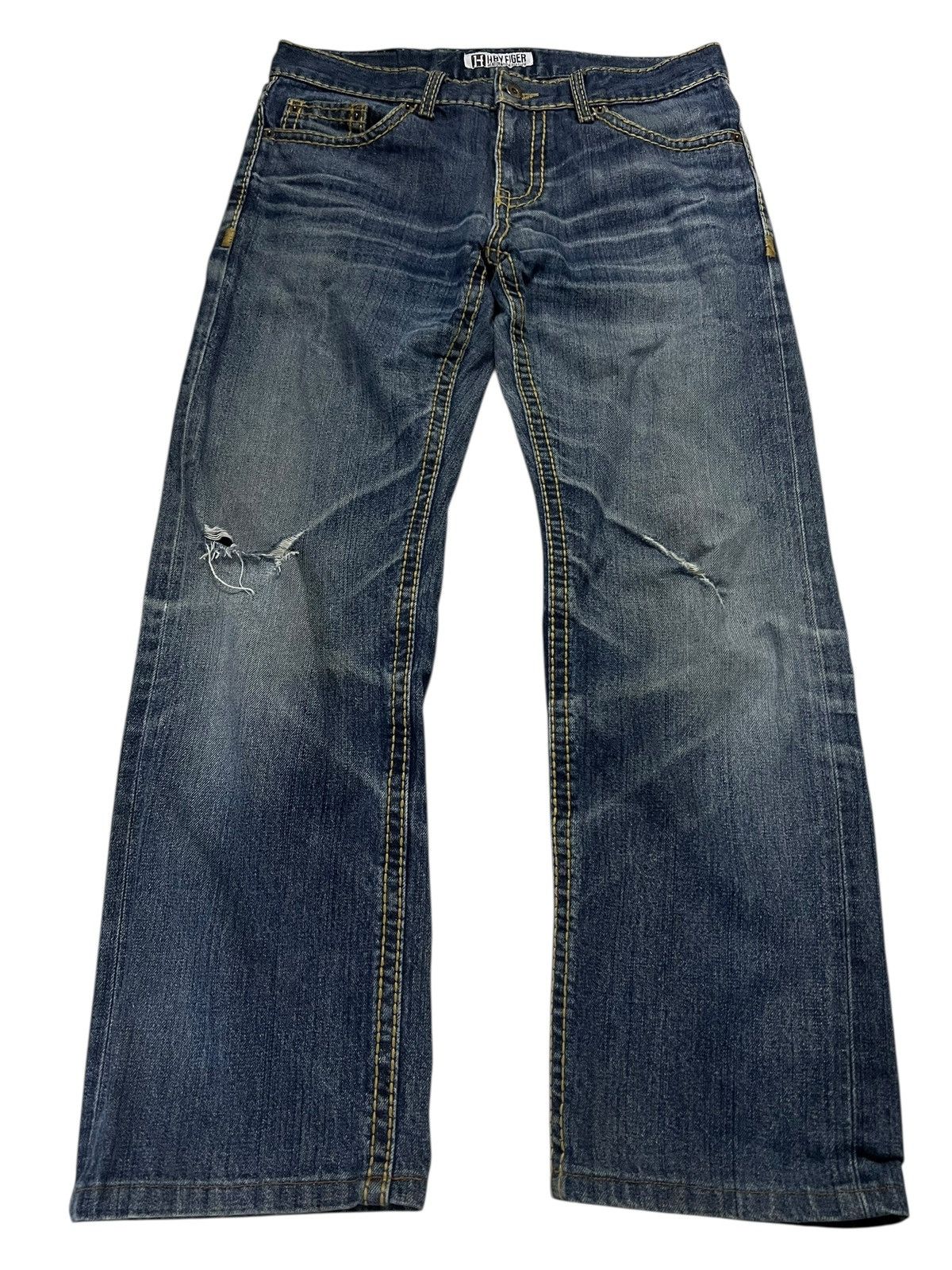 Chrome Hearts Flare Knee Denim Jeans