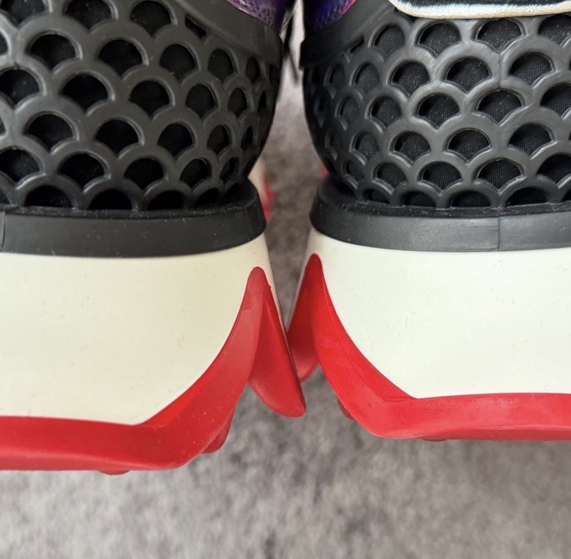 Christian Louboutin Christian Louboutin Purple and Black glitter Loubisharks Size US 11 / EU 44 - 6 Thumbnail