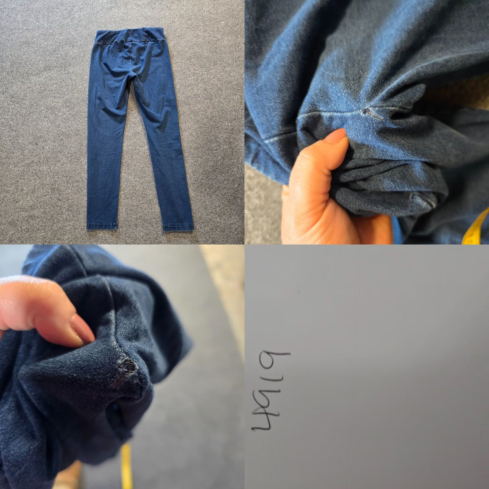 Habitat Habitat Pants Womens XS Blue Tapered Mid Rise Stretch Denim Casual Regular Size 26" / US 2 / IT 38 - 8 Thumbnail