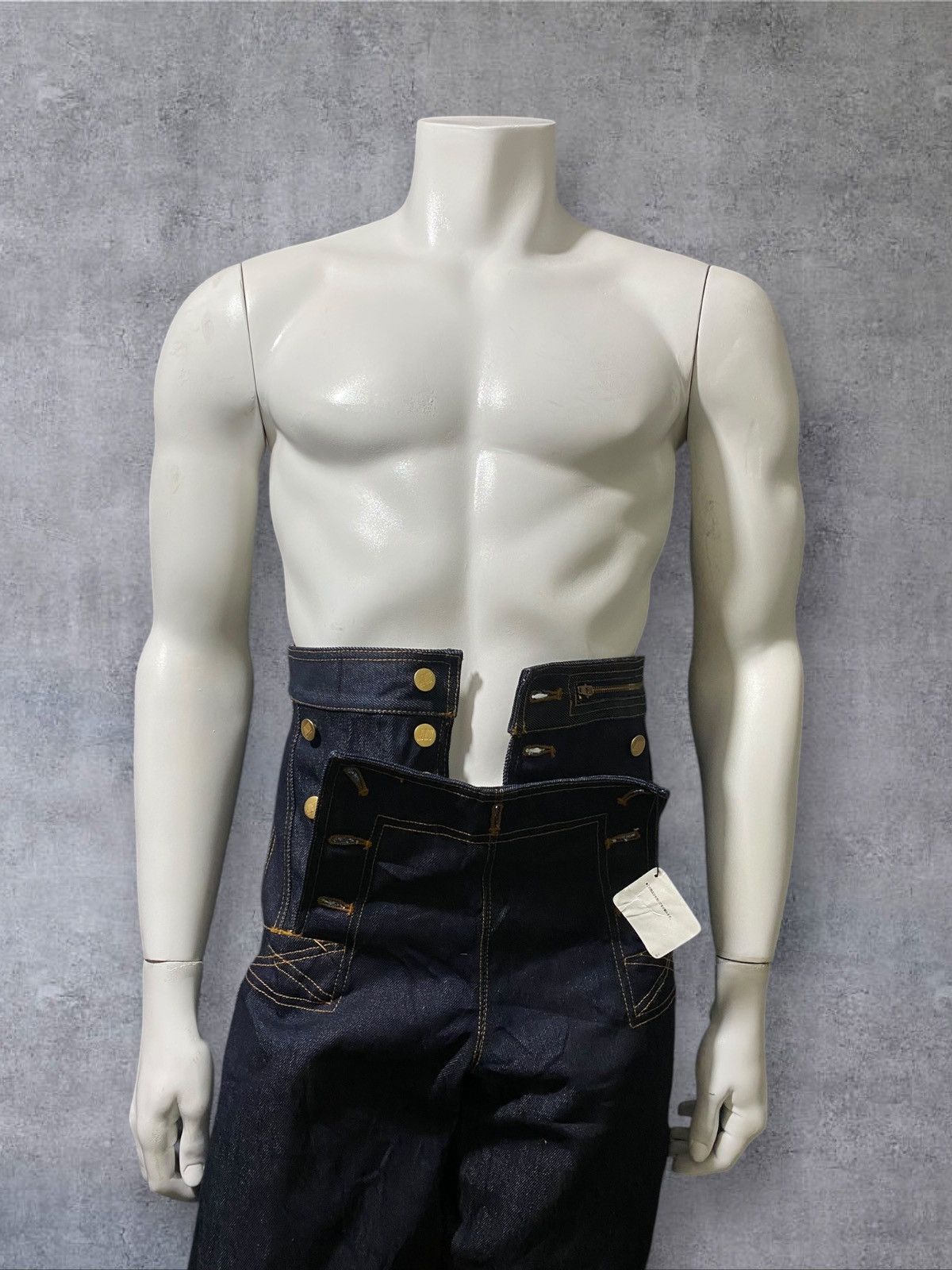 Jean Paul Gaultier S/S 1993 Rare Junior Gaultier- Tri-Closure Andro Jeans Size US 30 / EU 46 - 5 Thumbnail