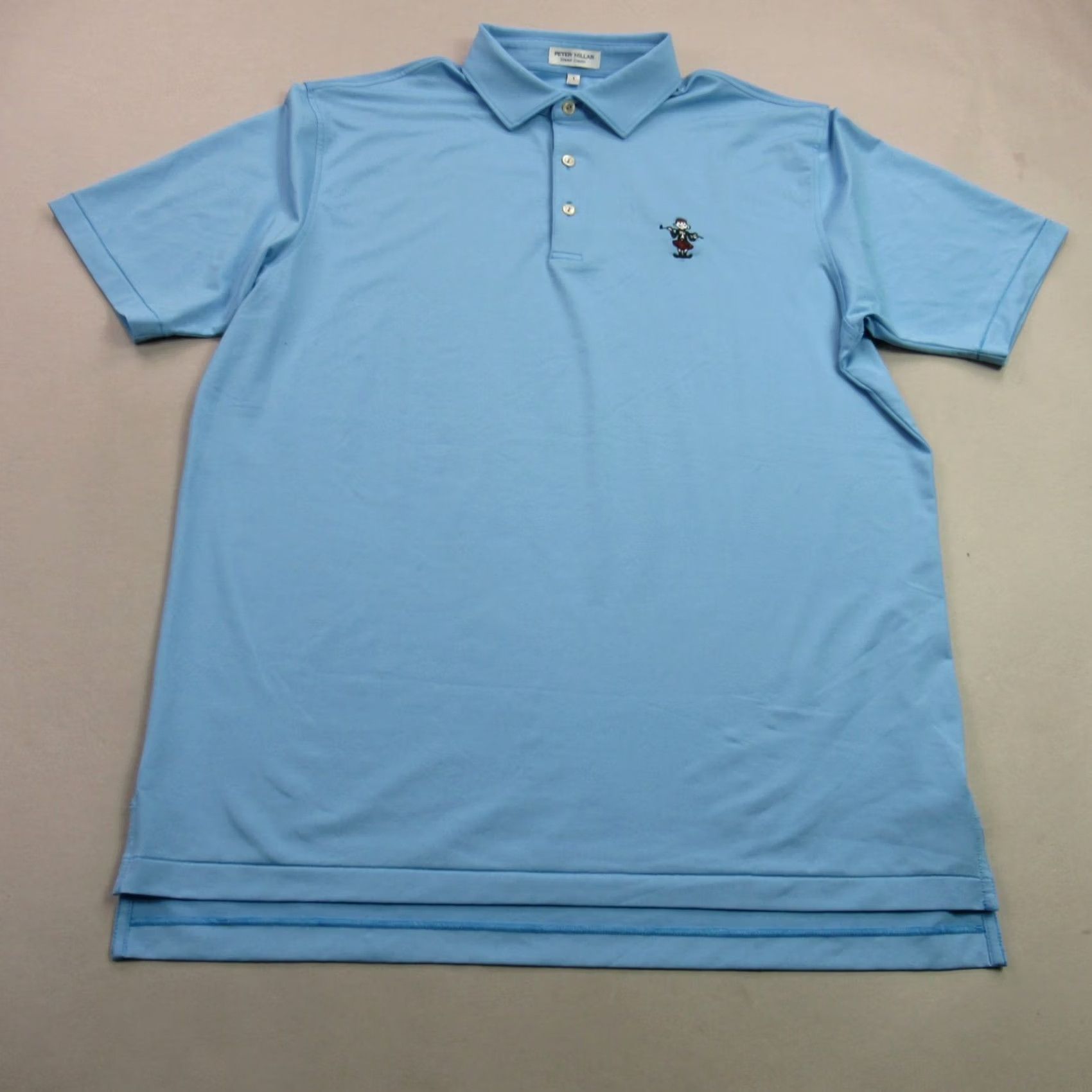 Peter Millar Peter Millar Polo Shirt Golf Short Sleeve Lightweight Blue Mens Large Casual Shirt Size US L / EU 52-54 / 3 - 2 Thumbnail
