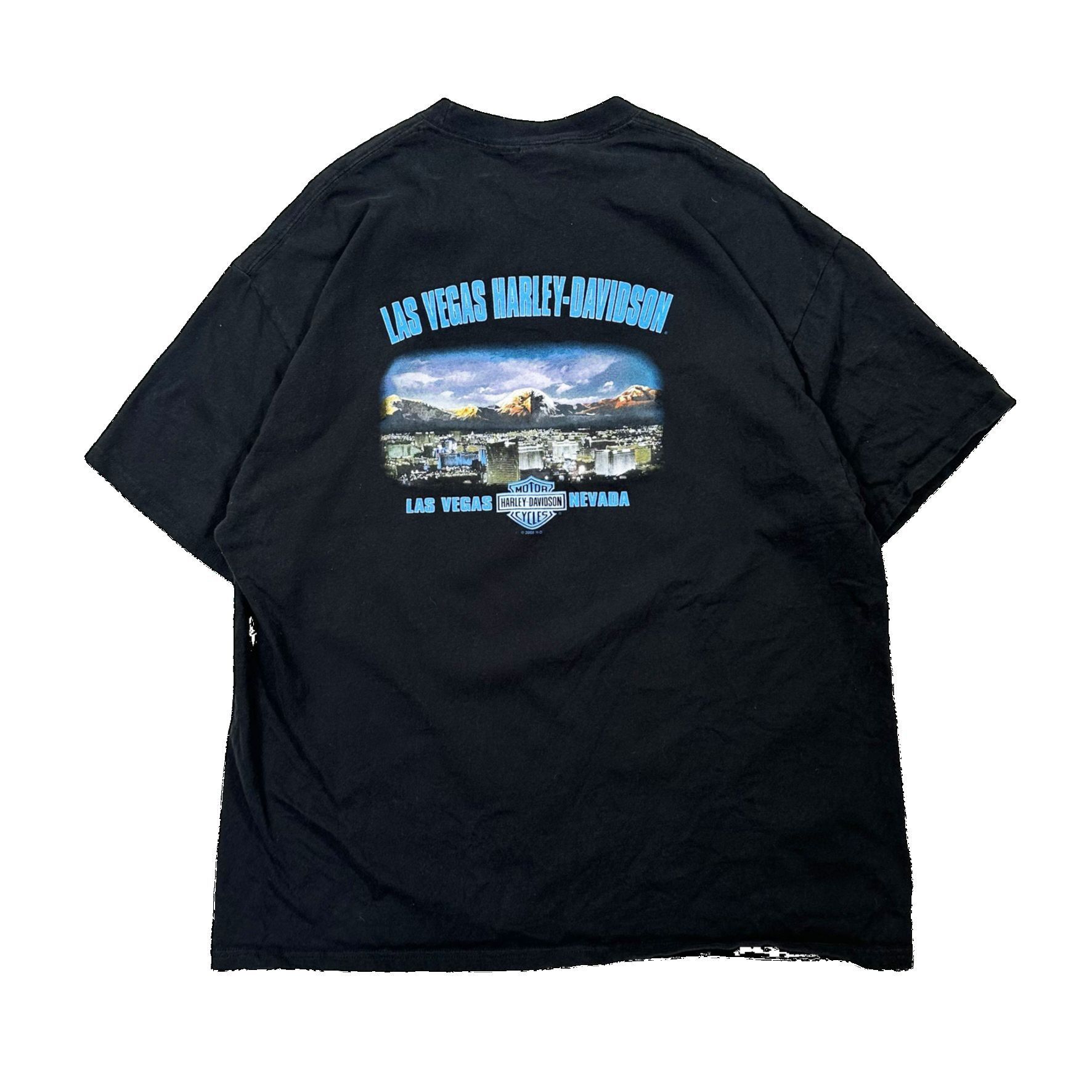 Vintage Vintage 00s Harley Davidson Nevada Big Print Graphic T Shirt Size US XXL / EU 58 / 5 - 4 Thumbnail