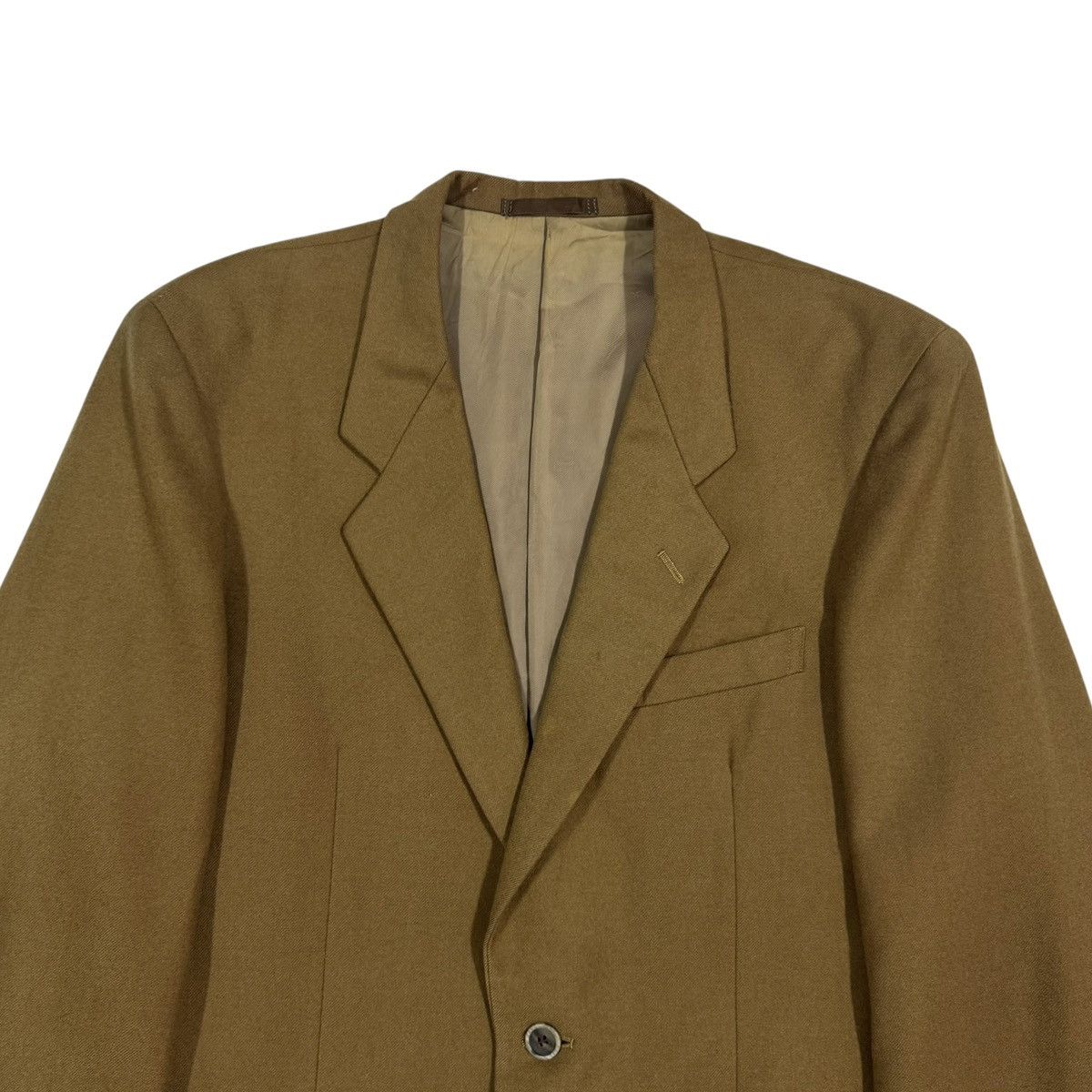 Paul Smith Vtg💥Paul Smith London Mustard Brown Mohair Casual Blazers Size 44R - 4 Thumbnail