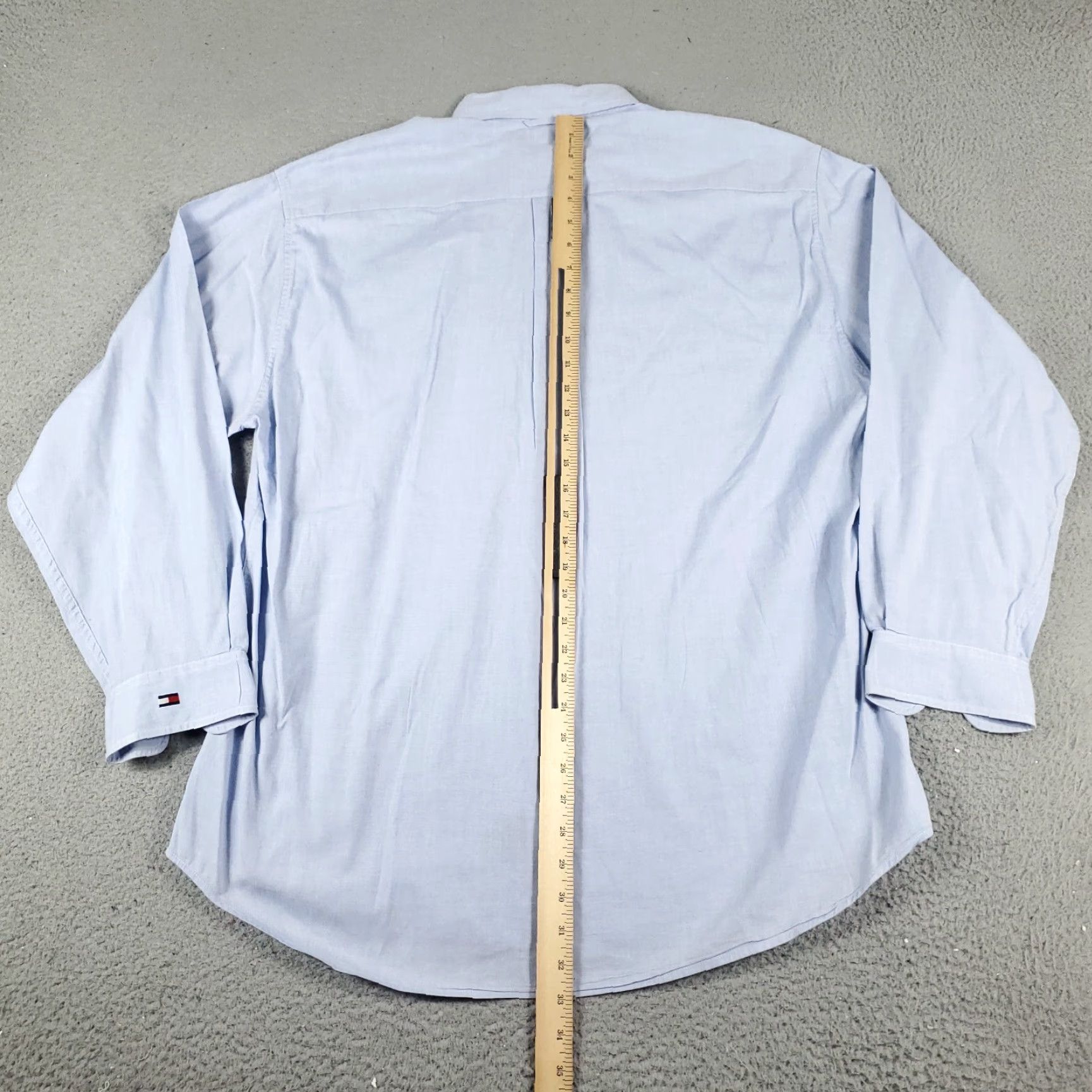 Tommy Hilfiger Tommy Hilfiger Button-Up Shirt Mens Large Blue Casual Long Sleeve Size US L / EU 52-54 / 3 - 3 Thumbnail