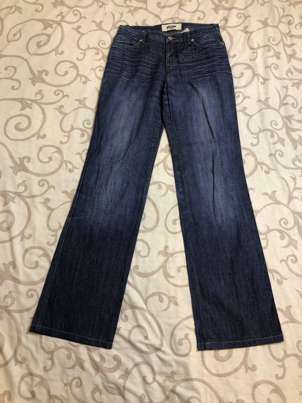 Moschino Vintage 90s Moschino Washed Denim Jeans Size 27" / US 4 / IT 40 - 1 Thumbnail