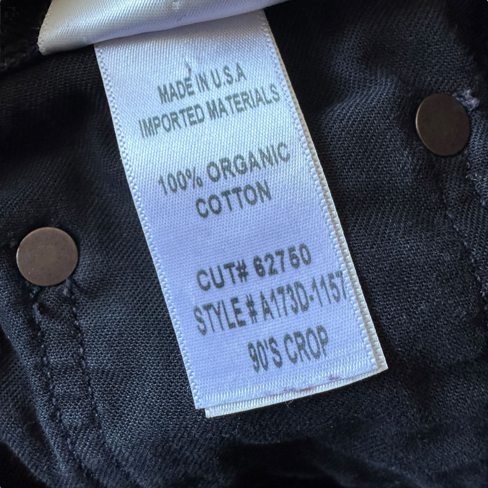 Agolde AGOLDE 90s Crop Jean Bauhaus Distressed Black Size 25" / US 0 / IT 36 - 9 Thumbnail