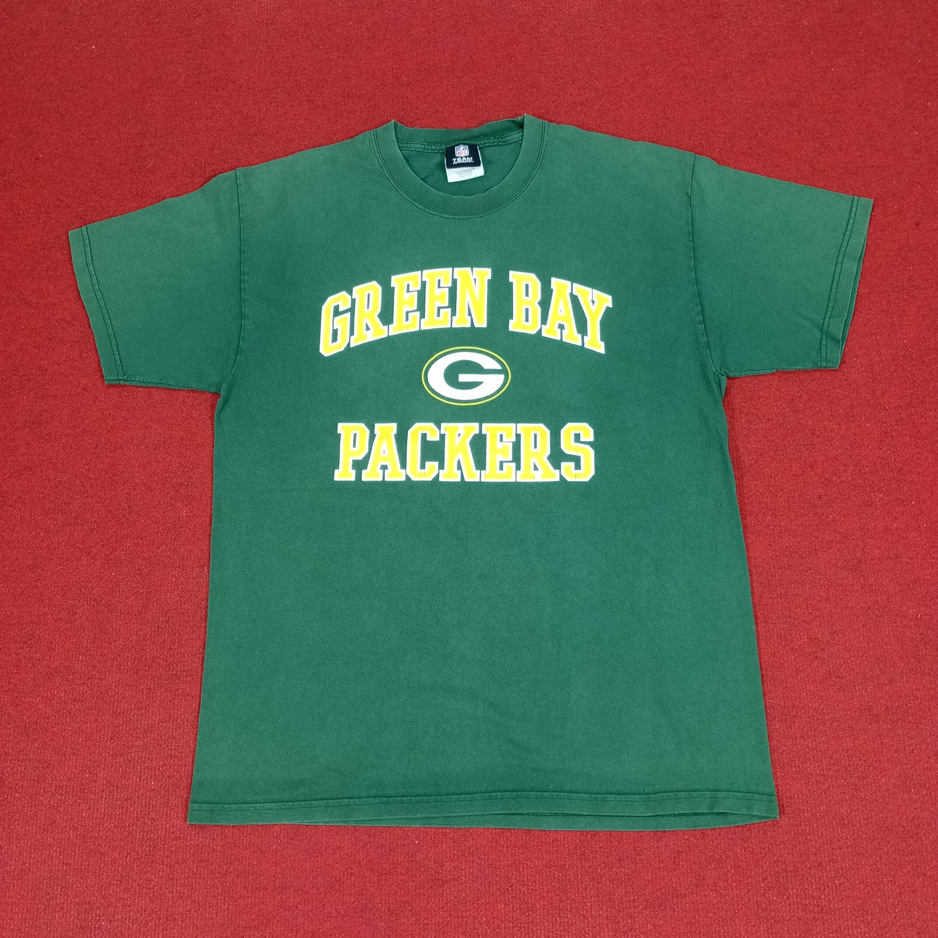 NFL × Vintage NFL Green Bay Packers American Football Team Tshirt Size US M / EU 48-50 / 2 - 1 Thumbnail