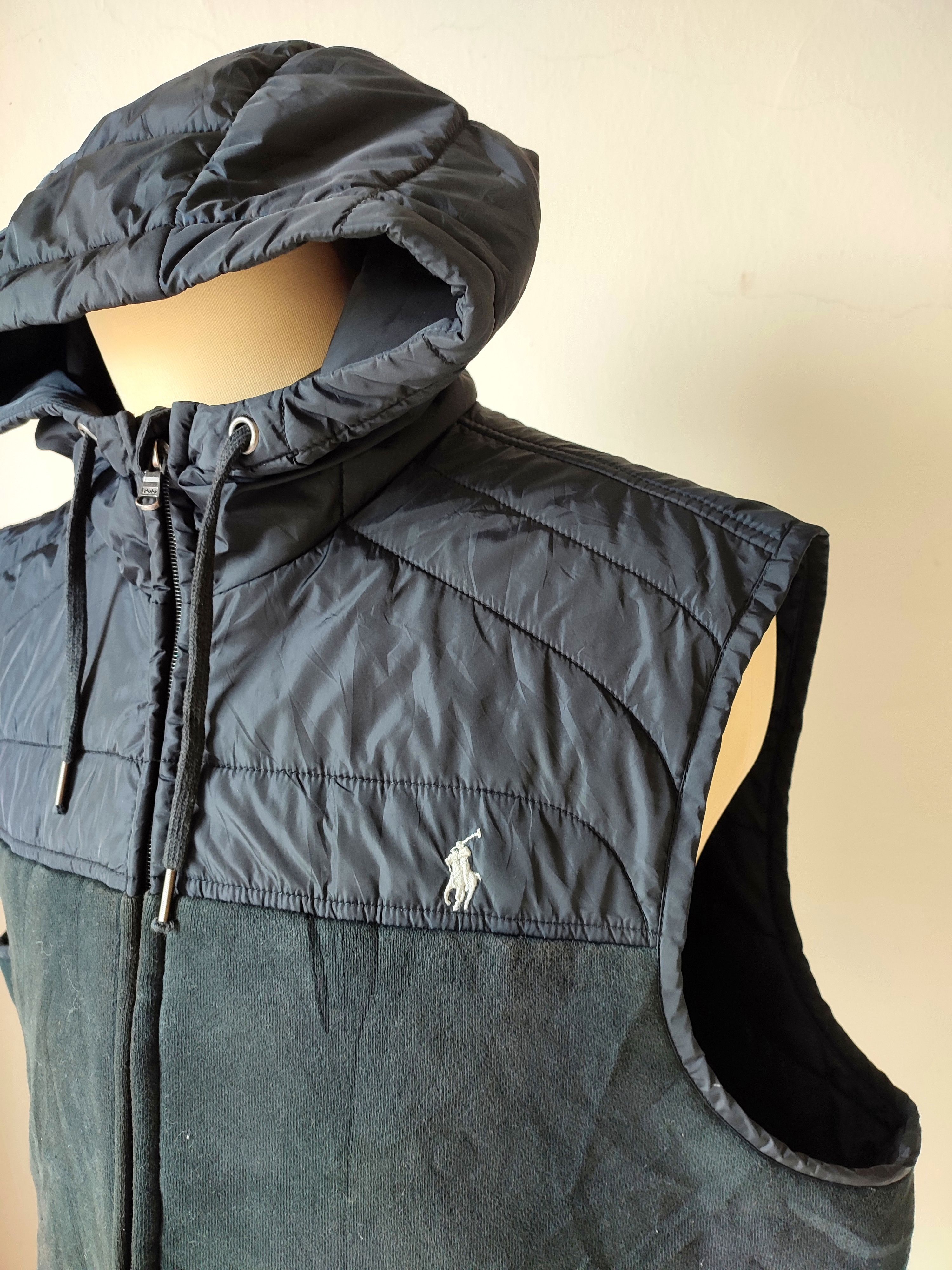 Polo Ralph Lauren Vintage Polo Ralph Lauren Sleeveless Jacket Hooded Size US XL / EU 56 / 4 - 6 Thumbnail