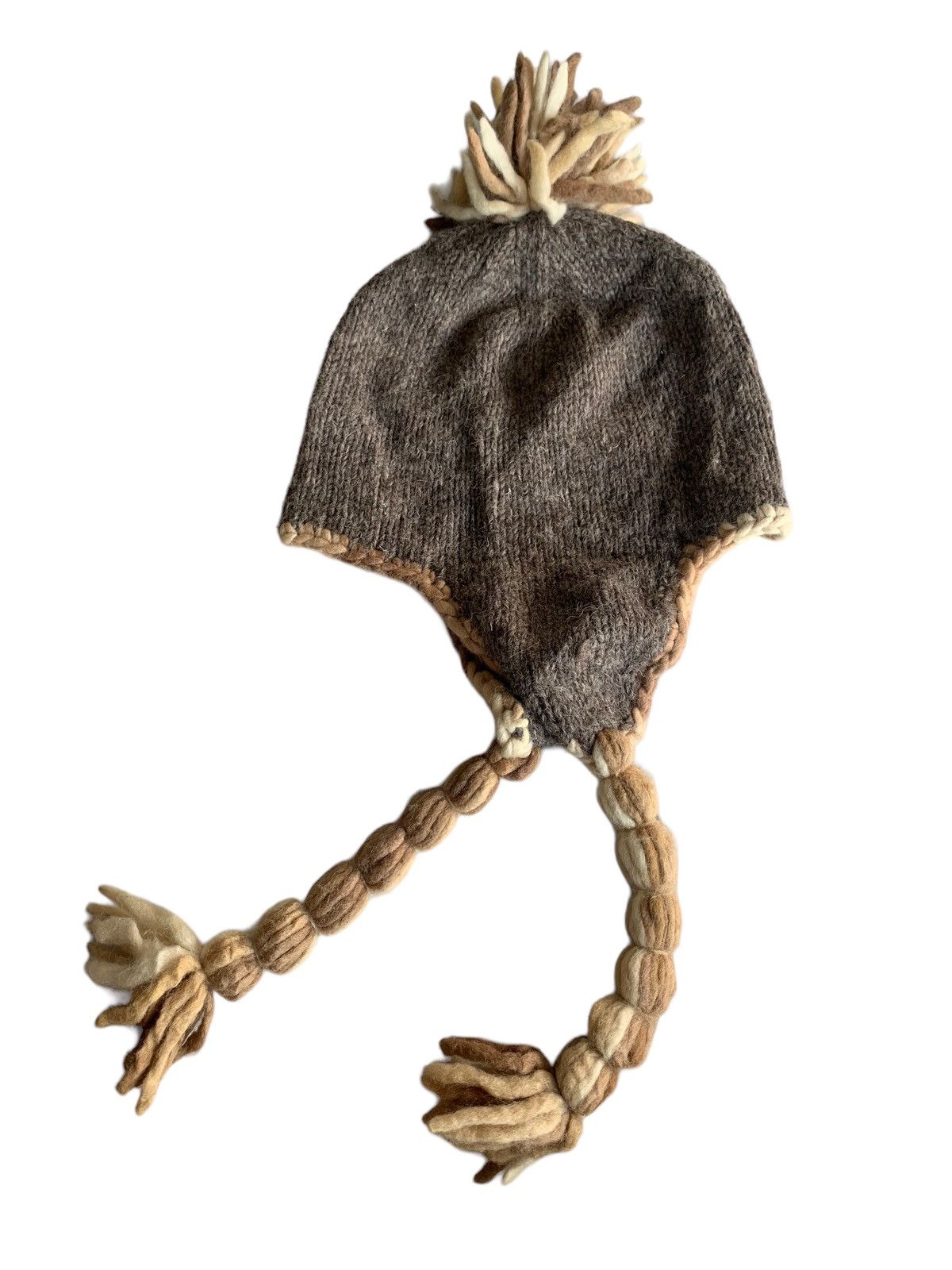 Japanese Brand × Kapital × Vintage Grace Knitted Earflap Wool Beanie Hats Size ONE SIZE - 8 Thumbnail