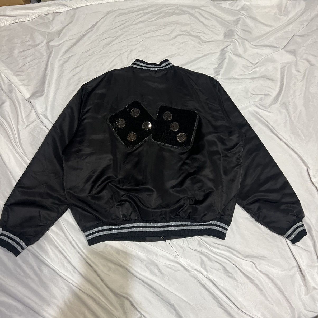 Stussy Stussy Dice Sequins Statin Jacket in Black Size US XXL / EU 58 / 5 - 4 Thumbnail