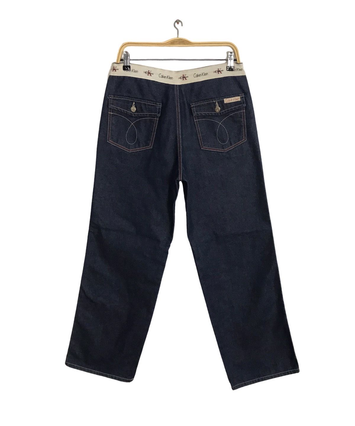 Calvin Klein × Vintage Vintage Calvin Klein Indigo Denim Zipper Size US 30 / EU 46 - 2 Thumbnail