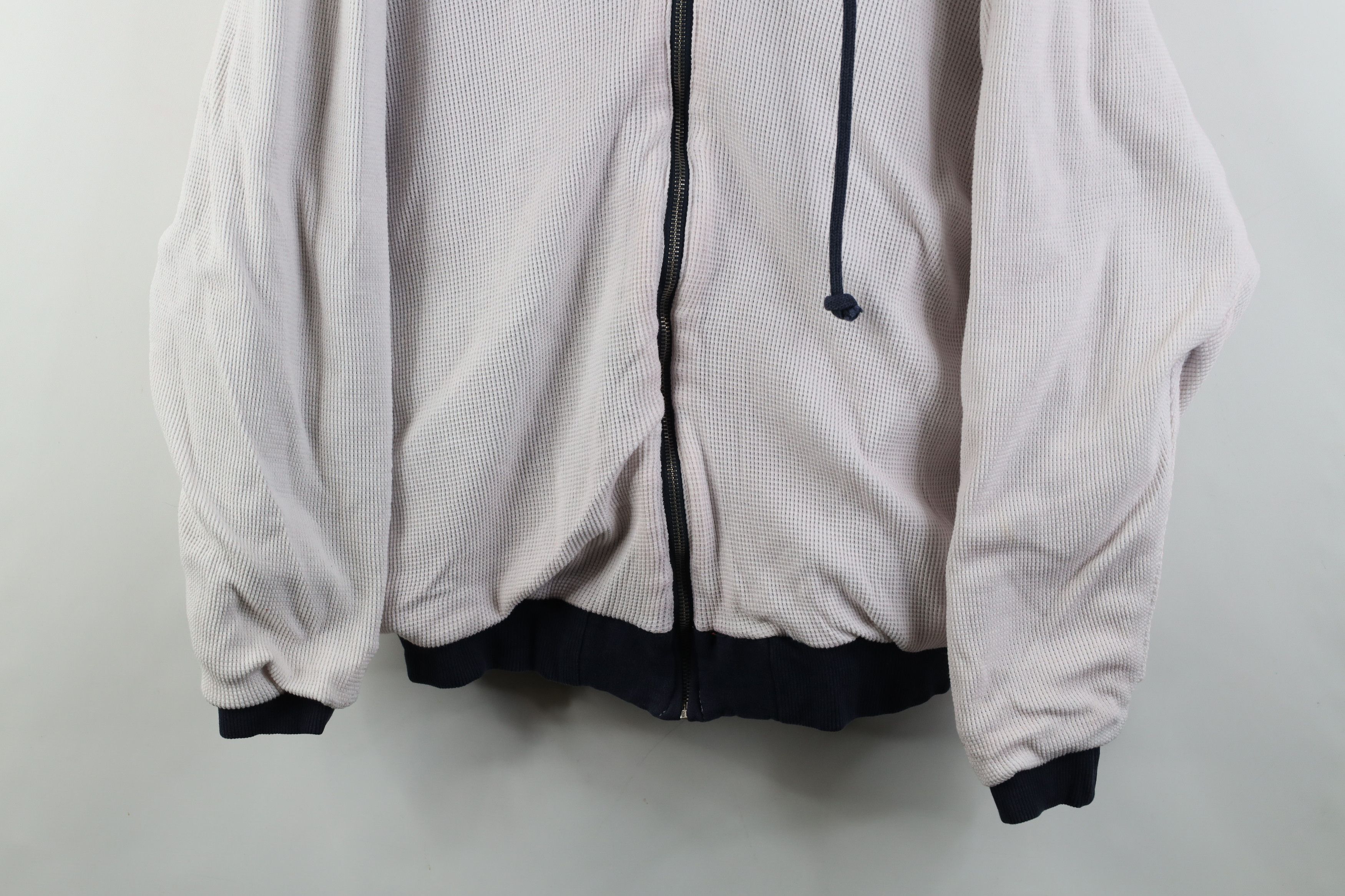 Vintage Vintage 90s Y2K Streetwear Reversible Knit Blank Hoodie Size US XL / EU 56 / 4 - 13 Thumbnail