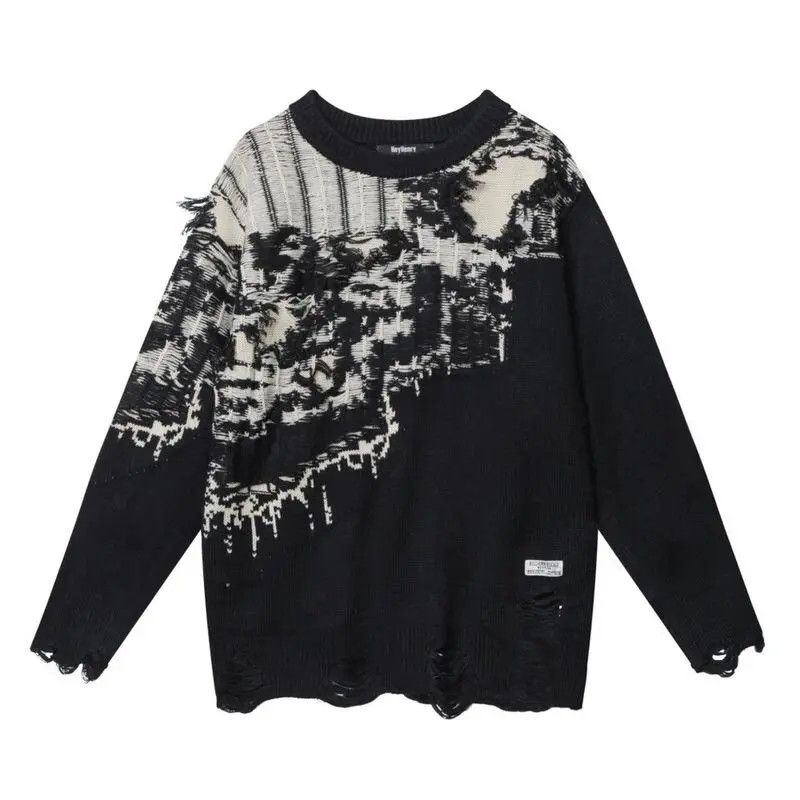 image of Vintage Streetwear Frayed Women in Black (Size Medium)