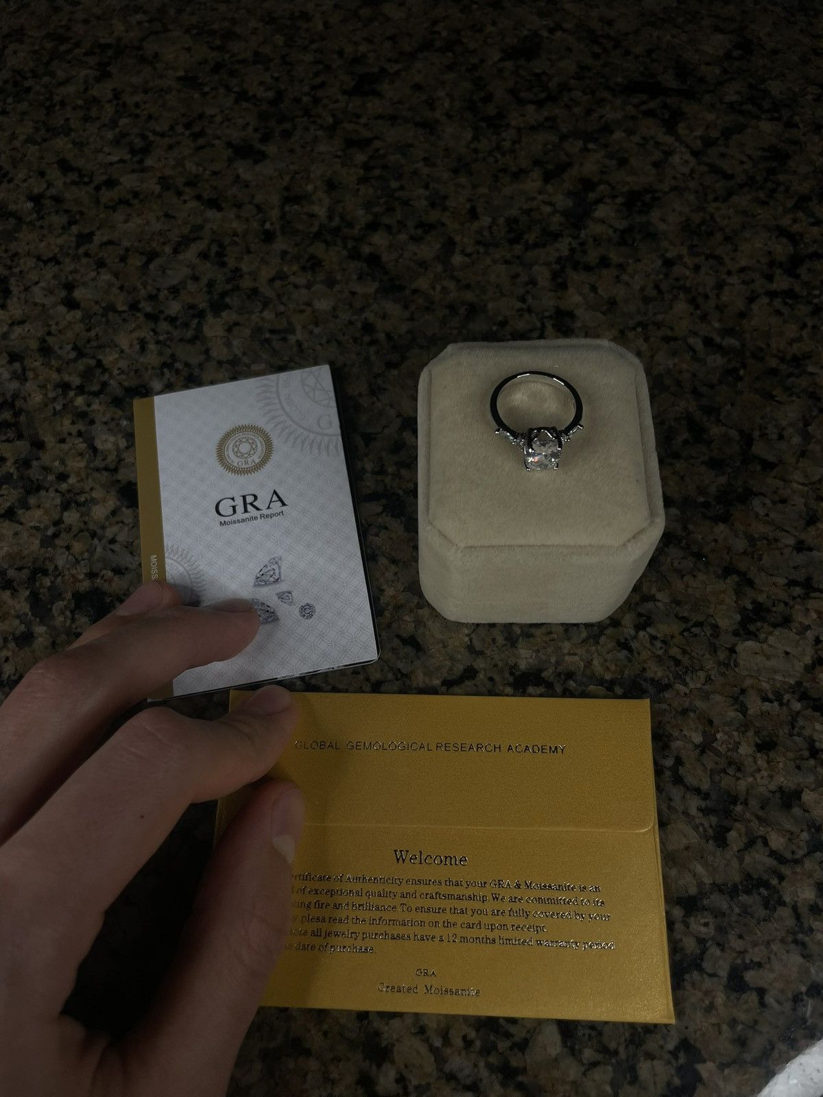 Other Moissanite Diamond Engagement Ring Size ONE SIZE - 2 Thumbnail
