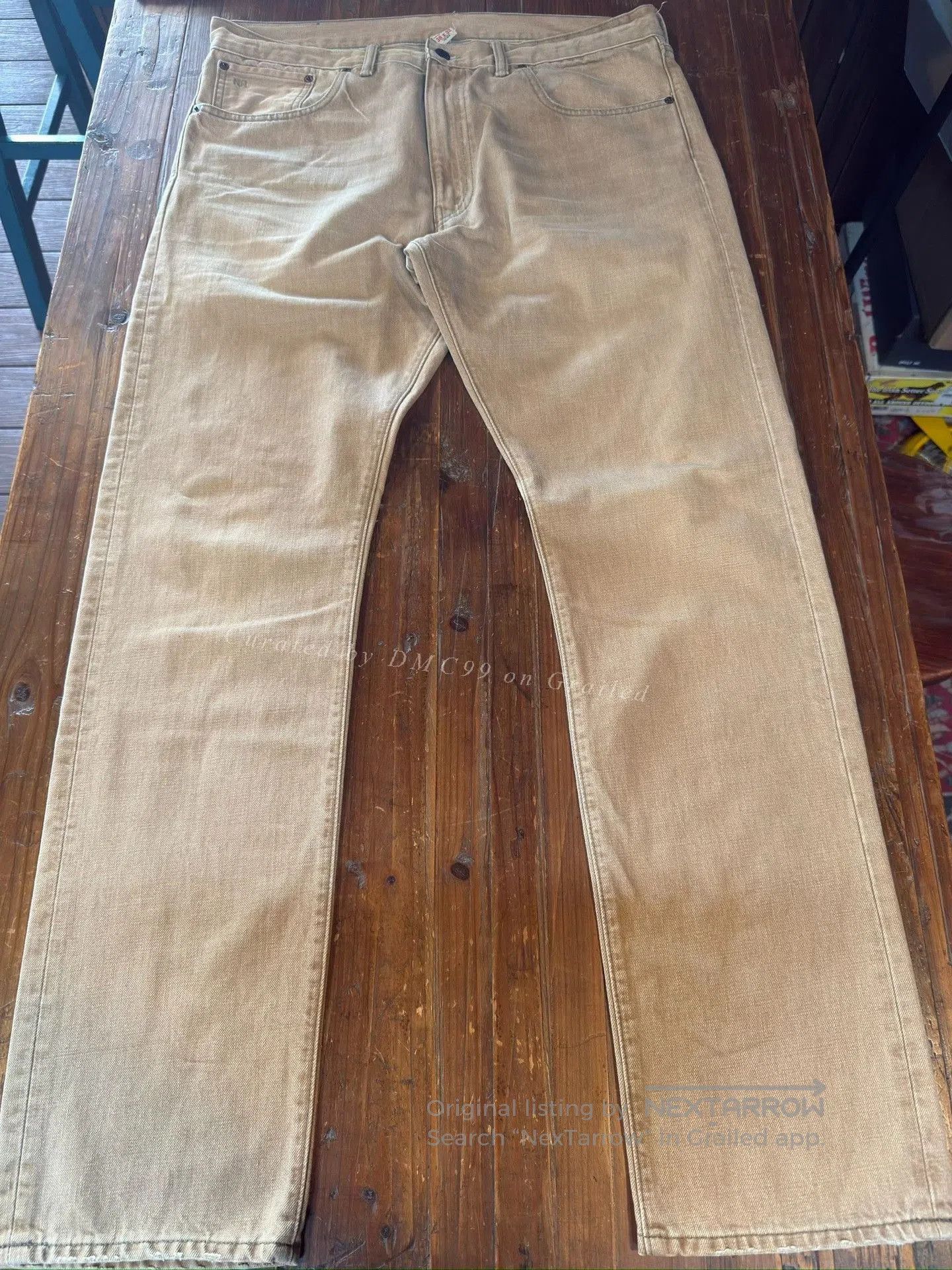 RRL Ralph Lauren RRL Beige Work Pants 36x32. Size US 36 / EU 52 - 1 Thumbnail