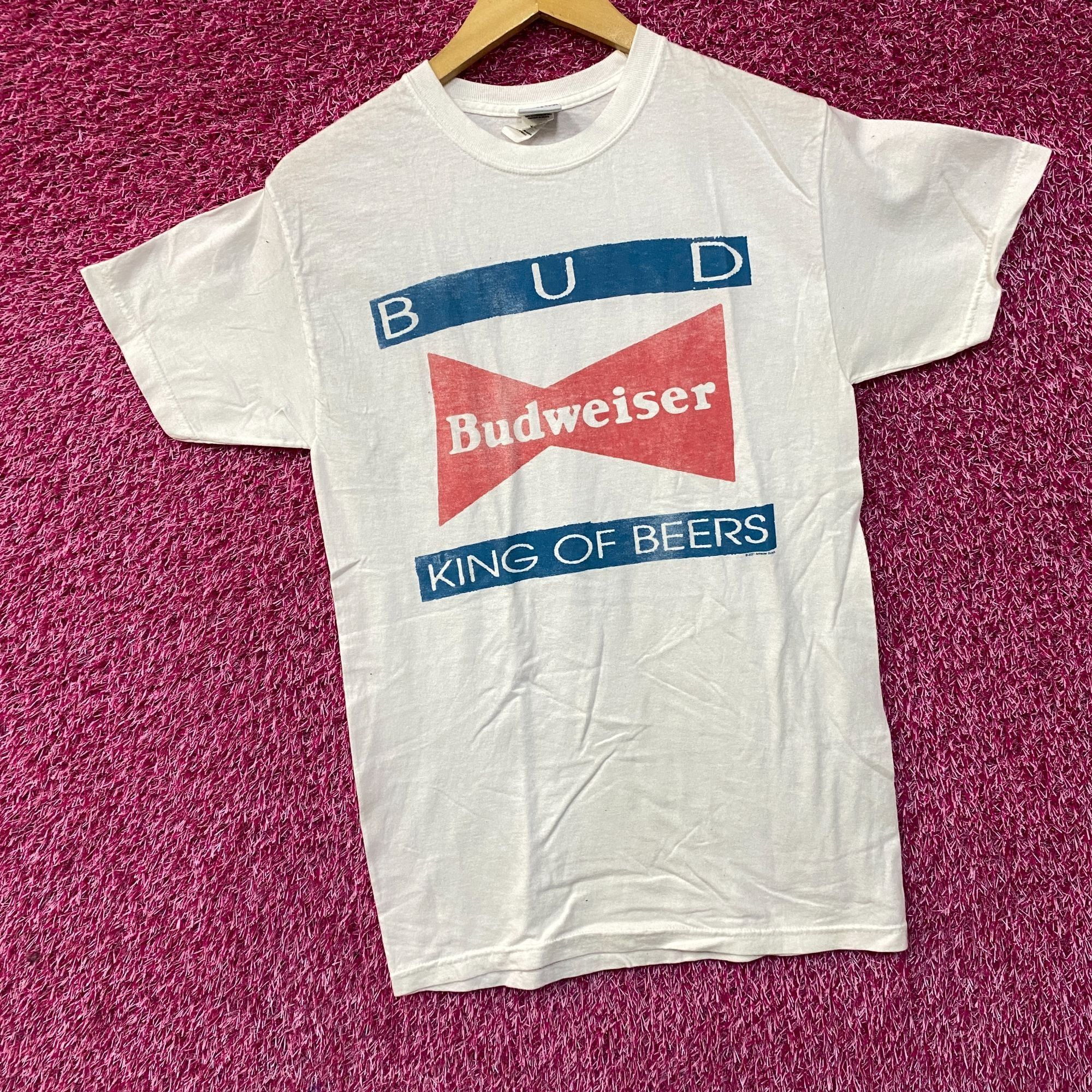 Budweiser Budweiser King Of Beers Bowtie Logo Bud Graphic Design T-Shi Size US XS / EU 42 / 0 - 3 Thumbnail