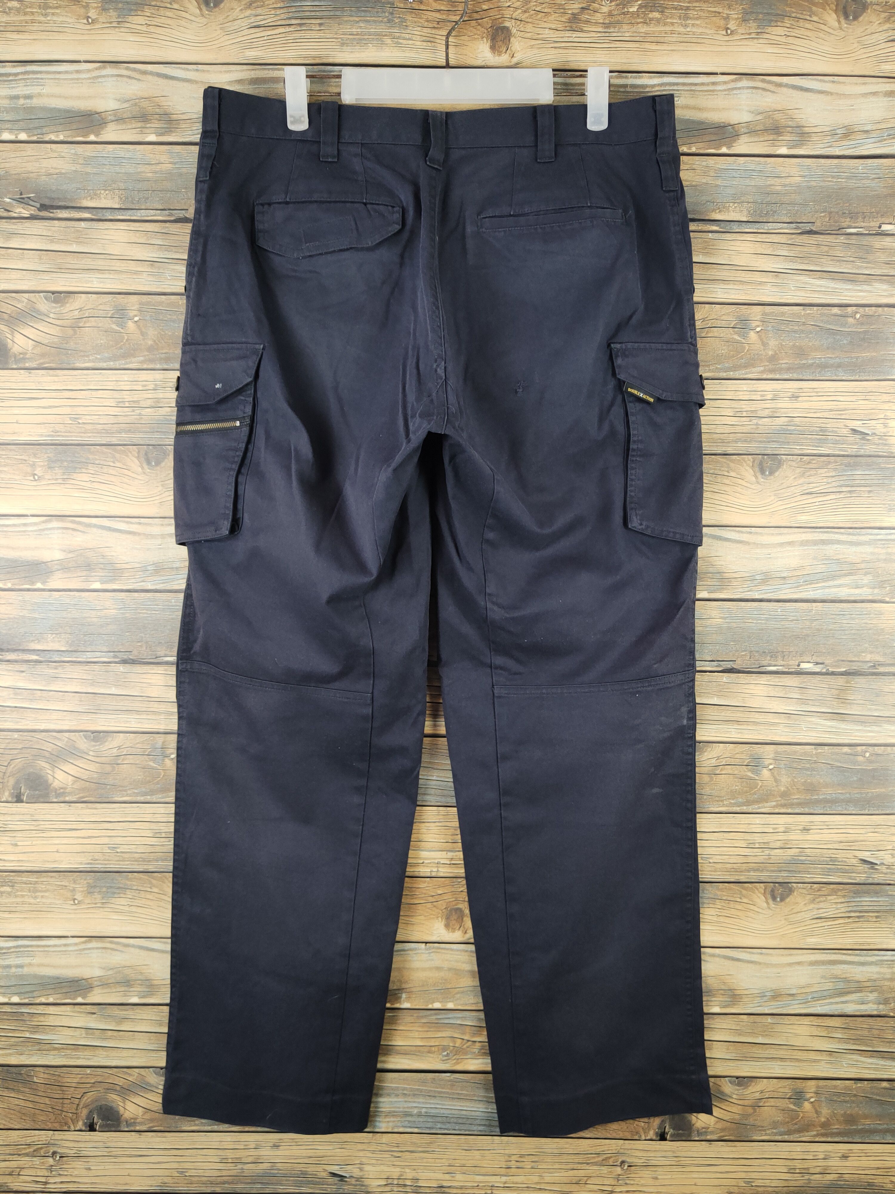 Japanese Brand DL Double X Action Navy Multipocket Cargo Pants #2347 Size US 35 - 7 Thumbnail