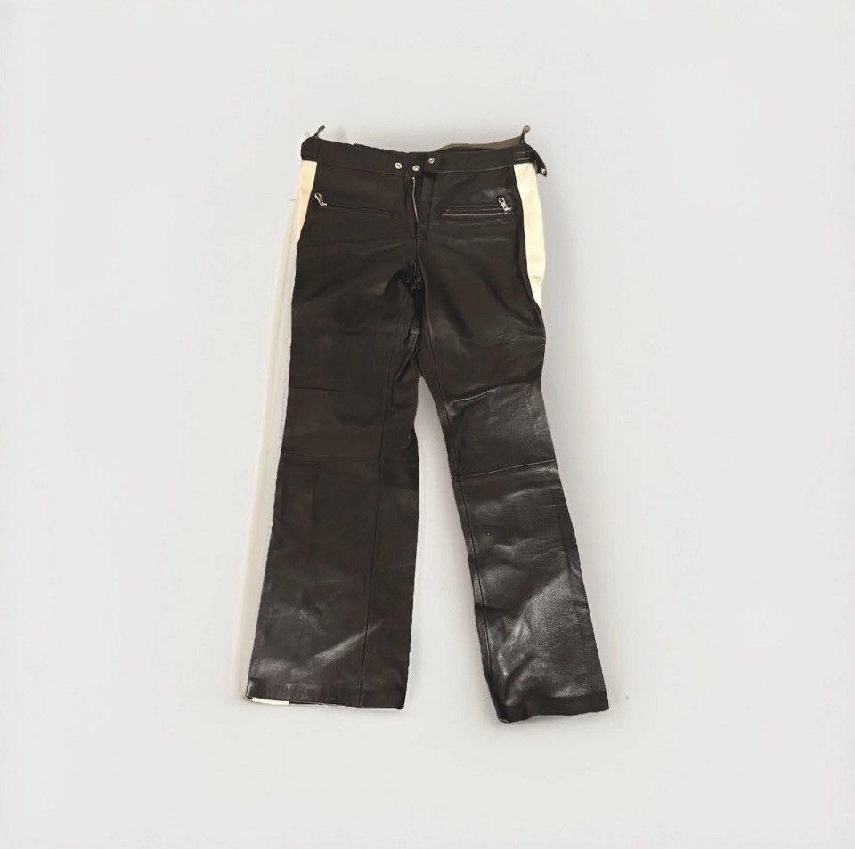 Courreges COURREGES Paneled Leather Trousers Size 36" / US 14 / IT 50 - 2 Thumbnail
