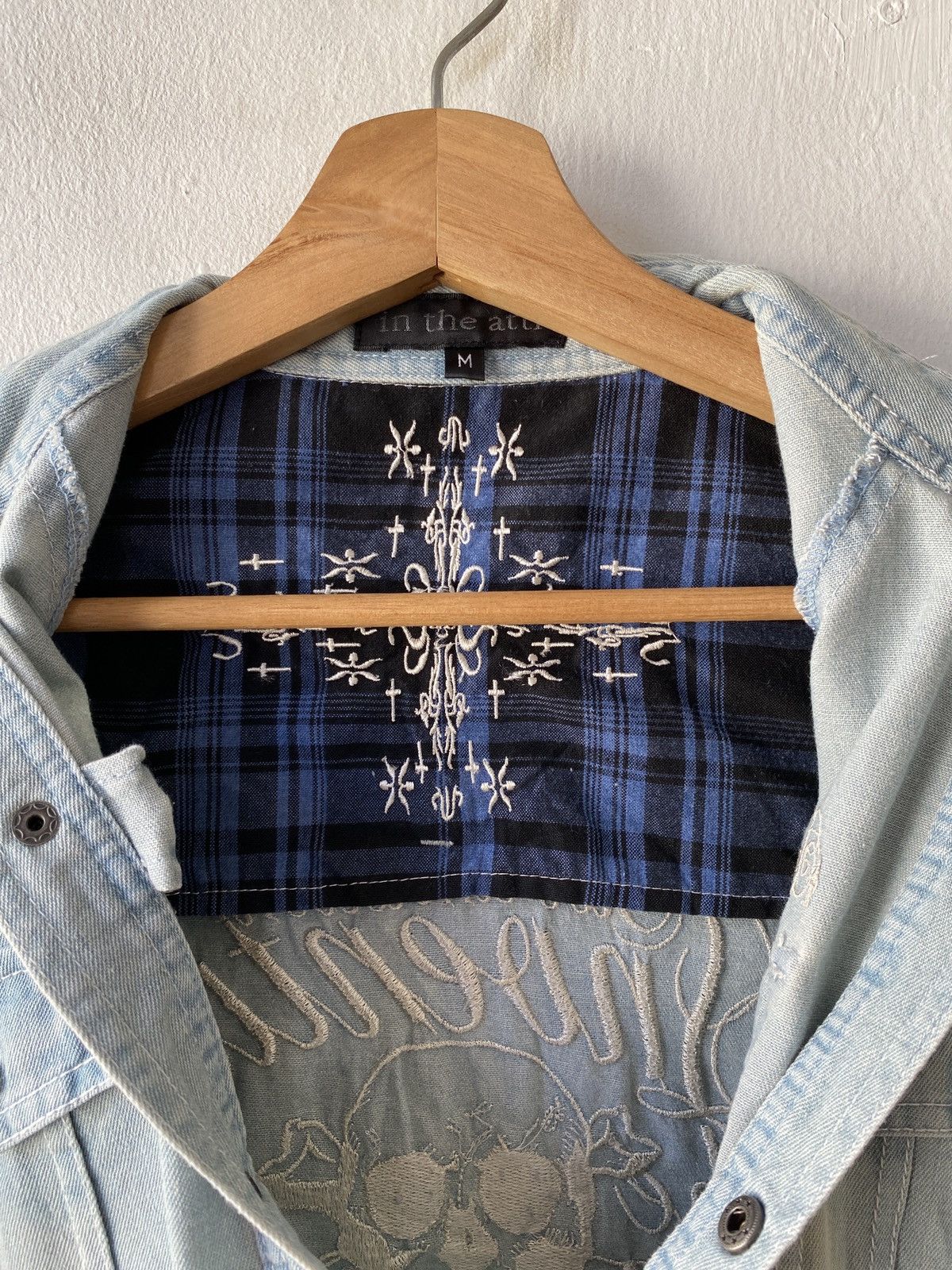 In The Attic × Seditionaries In The Attic Sublimation Skull Distressed Button Shirt Size US M / EU 48-50 / 2 - 15 Thumbnail