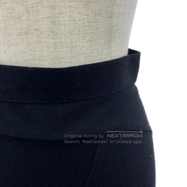 Comme des Garcons Comme Des Garcons size XS Black Wool Asymmetric Flared Pan Size 23" - 3 Thumbnail