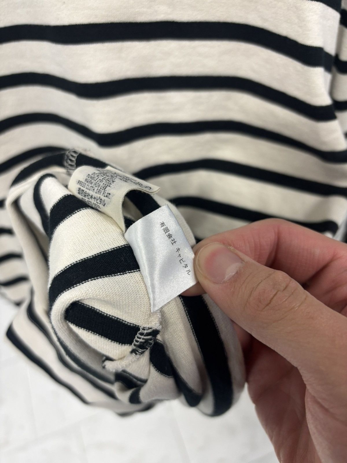 Kapital Kapital Stripe Smiley Face long sleeve tee Size US XL / EU 56 / 4 - 8 Thumbnail