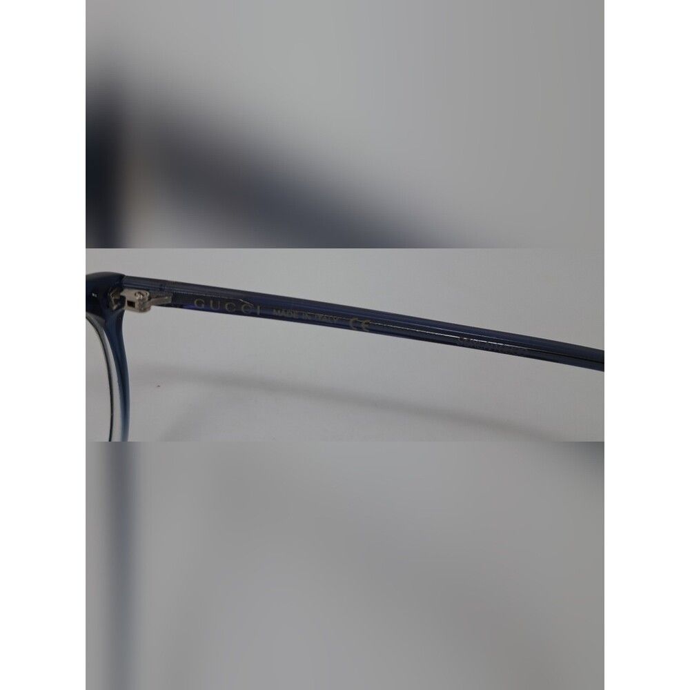 Gucci Gucci Women's Glasses Frames Blue Transparent Oval GG0550O Size ONE SIZE - 3 Thumbnail