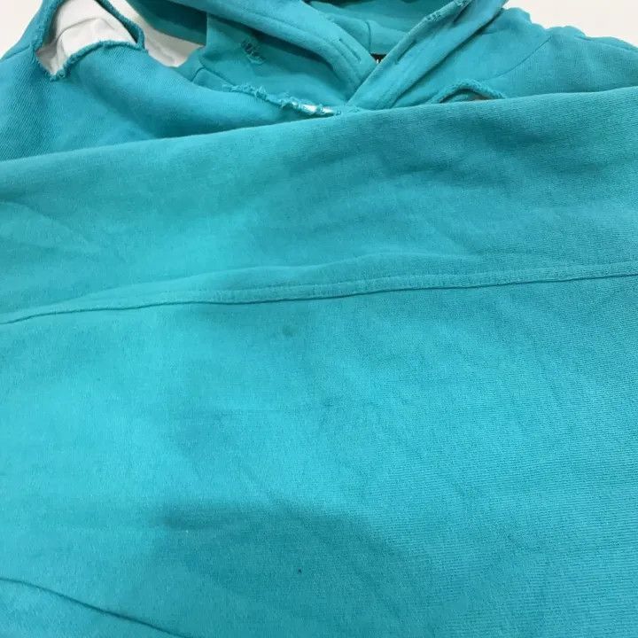 Balenciaga Balenciaga Balenciaga Distressed Logo Hoodie in Sky Blue - Size US XXS / EU 40 - 8 Thumbnail