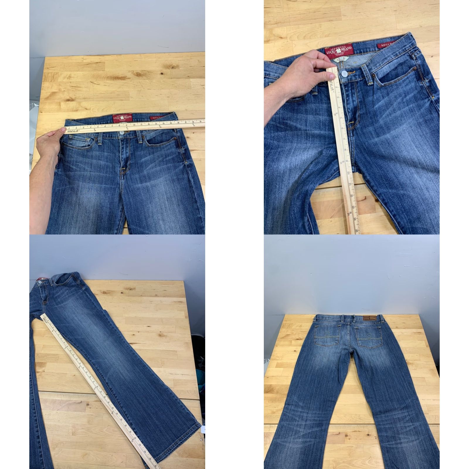 Lucky Brand Lucky Brand Jeans Women 12 31 Reg Sofia Boot Blue Casual Work Travel 5-Pocket Denim Blue Modern Regular Women’s Shoes? Size 34" / US 12 / IT 48 - 8 Thumbnail