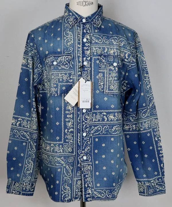 RRL Vintage Bandana Shirt L