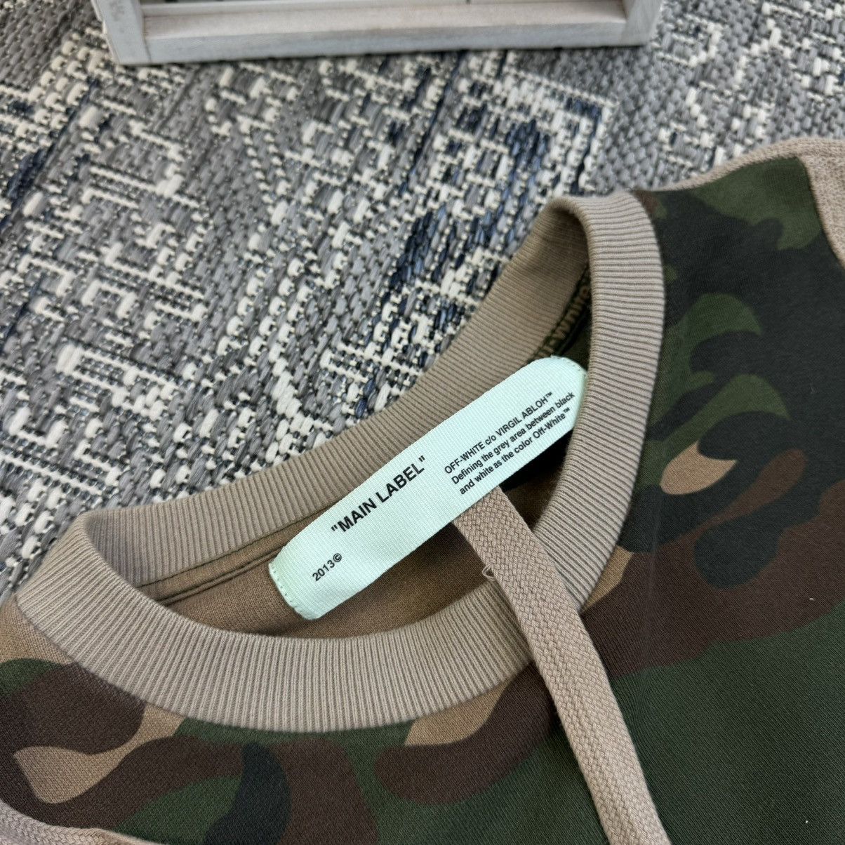 Off-White OFF-WHITE c/o VIRGIL RECONSTRUCTED CAMO SWEATSHIRT Size US S / EU 44-46 / 1 - 7 Thumbnail